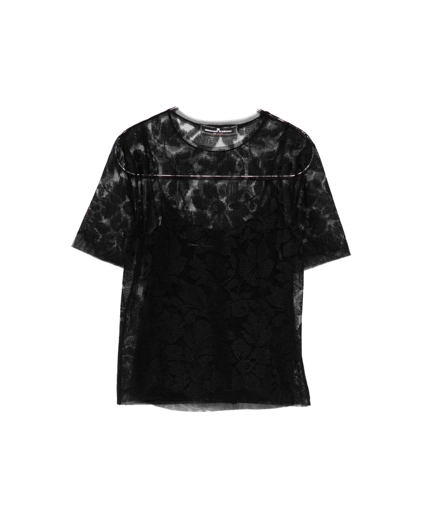 Ermanno Scervino Lace Top - Black