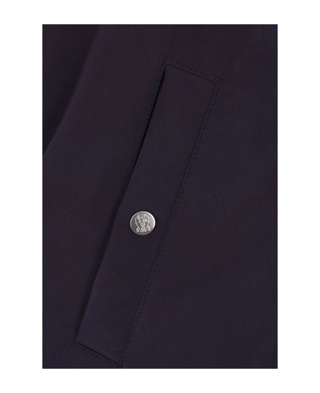 Brunello Cucinelli Water-resistant Shirt-style Padded Jacket - Blue
