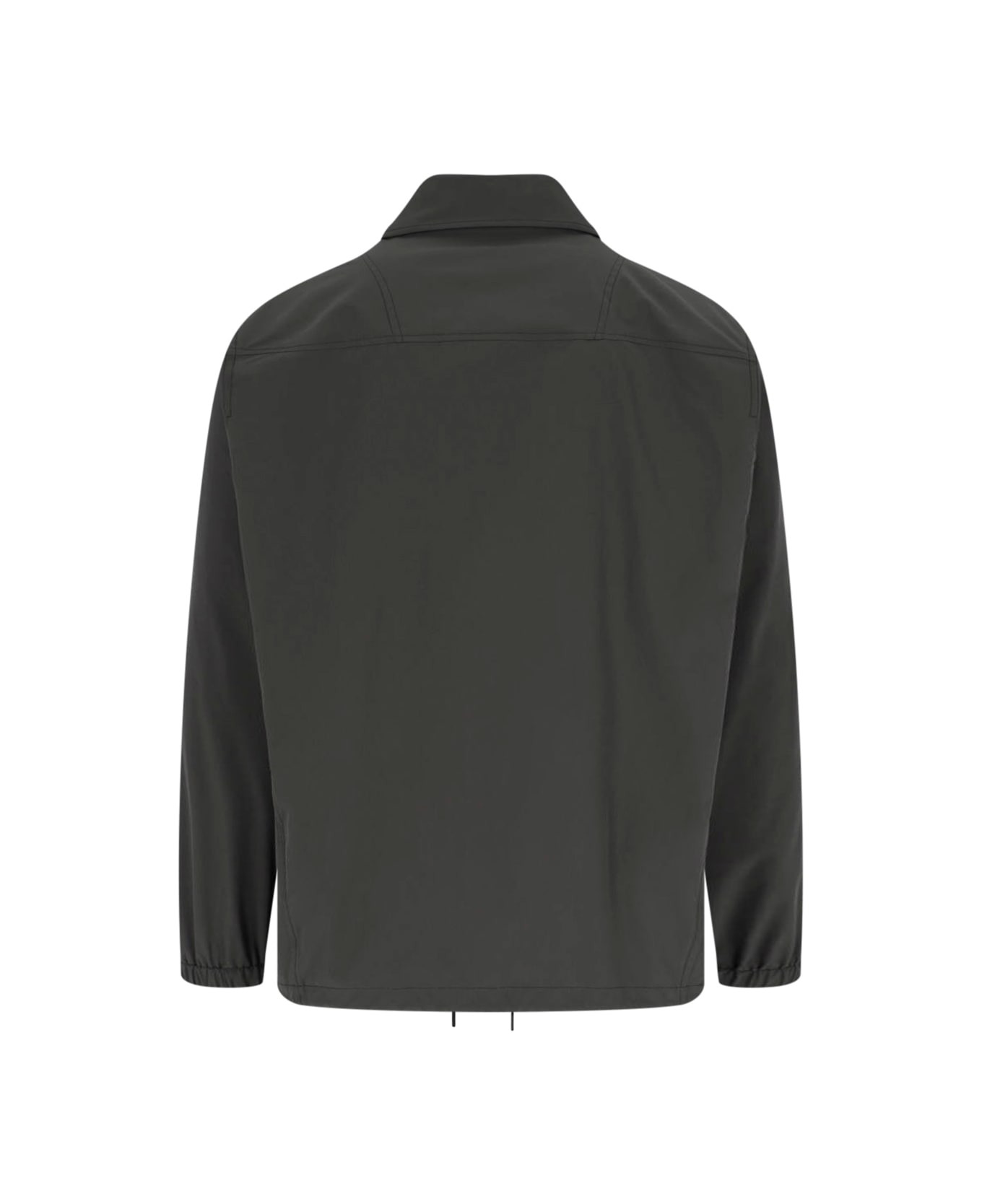 Closed Logo Shirt Jacket - Gray