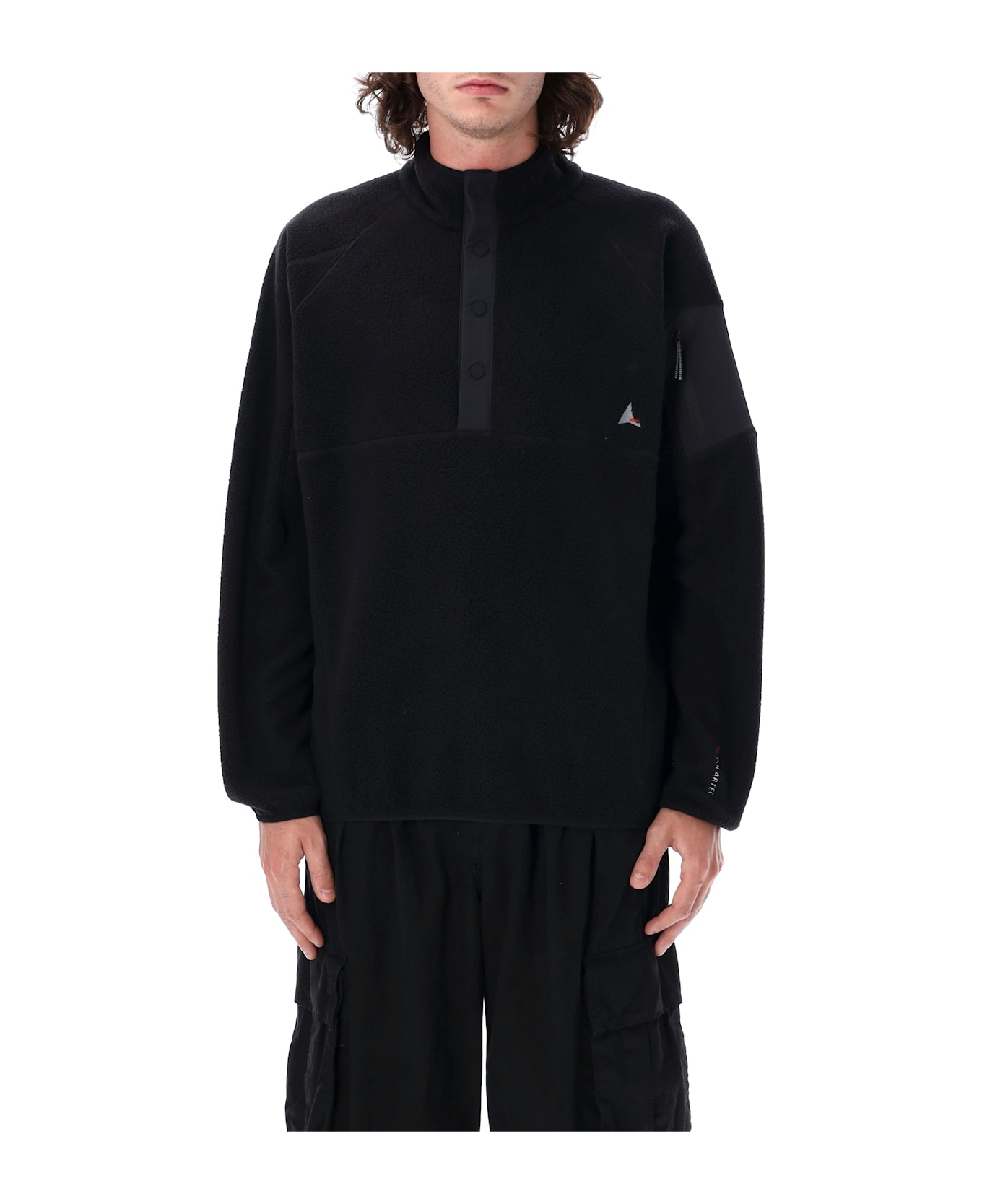 ROA Polartec Fleece Button Up - BLACK