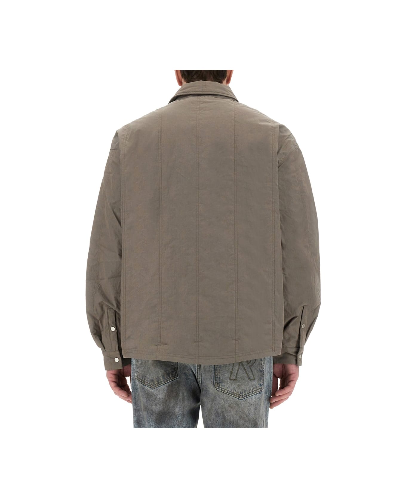 REPRESENT Quilted Overshirt - GREEN