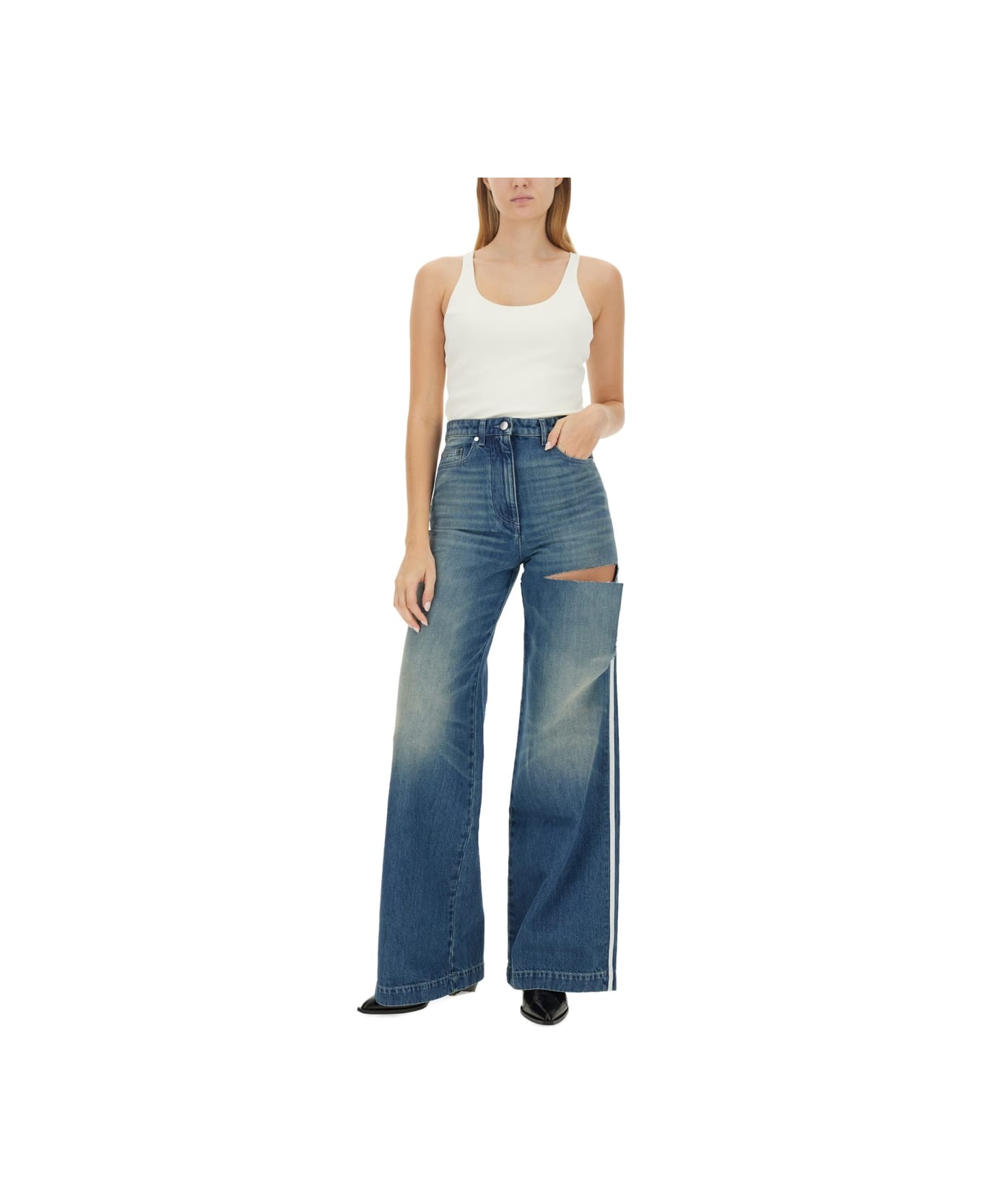 Peter Do Wide Jeans. - BLUE