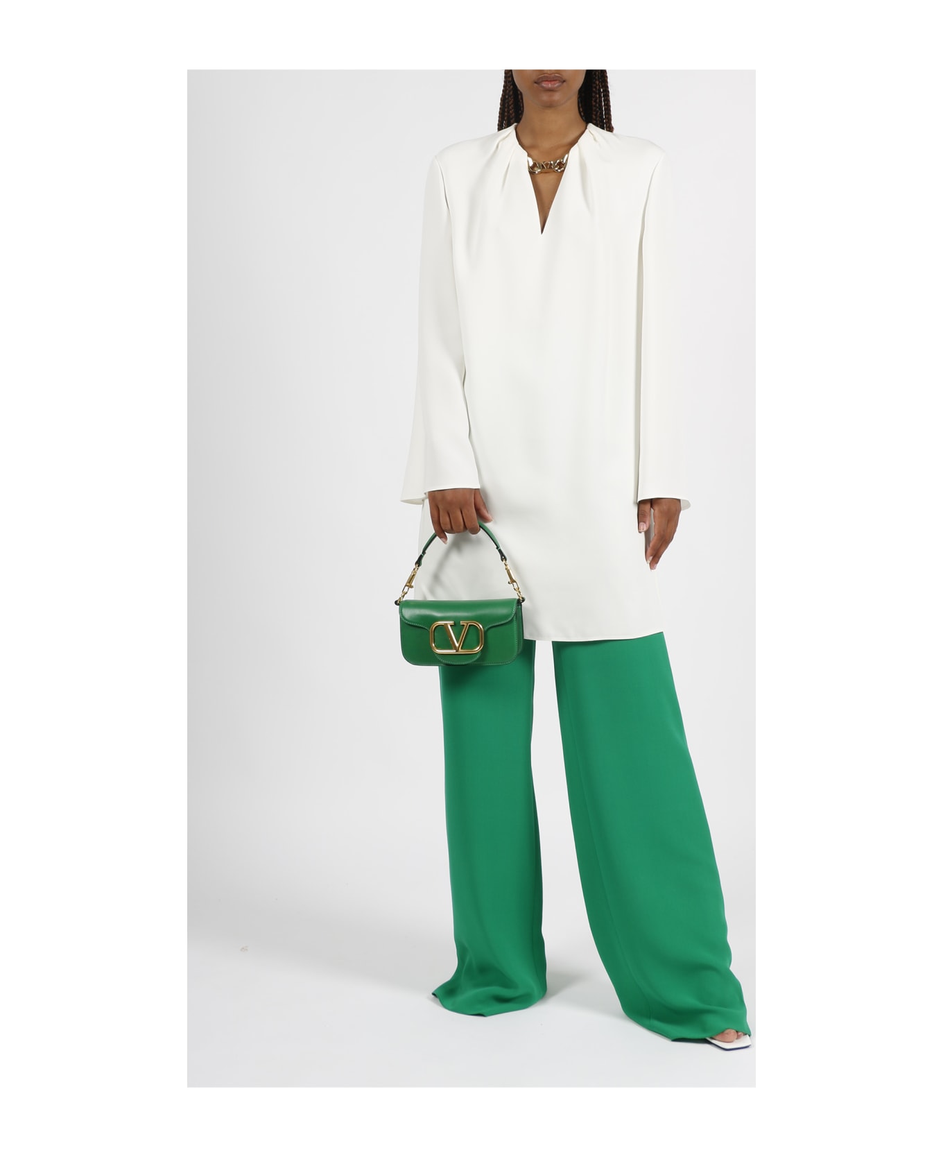 Valentino Cady Couture Trousers - Green