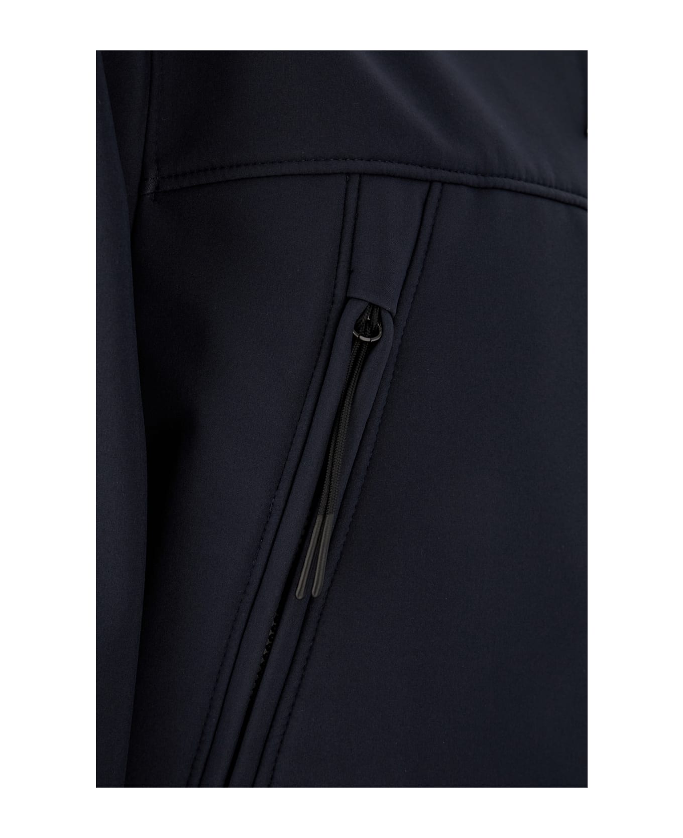 C.P. Company Midnight Blue Stretch Polyester Jacket - TOTAL ECLIPSE