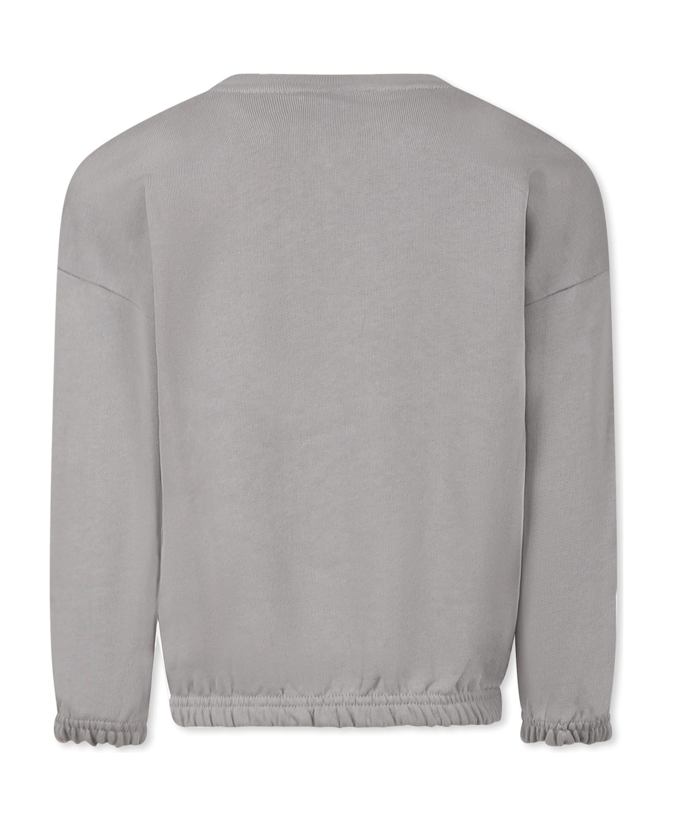 Mini Rodini Grey Sweathirt For Kids With Cats - Grey