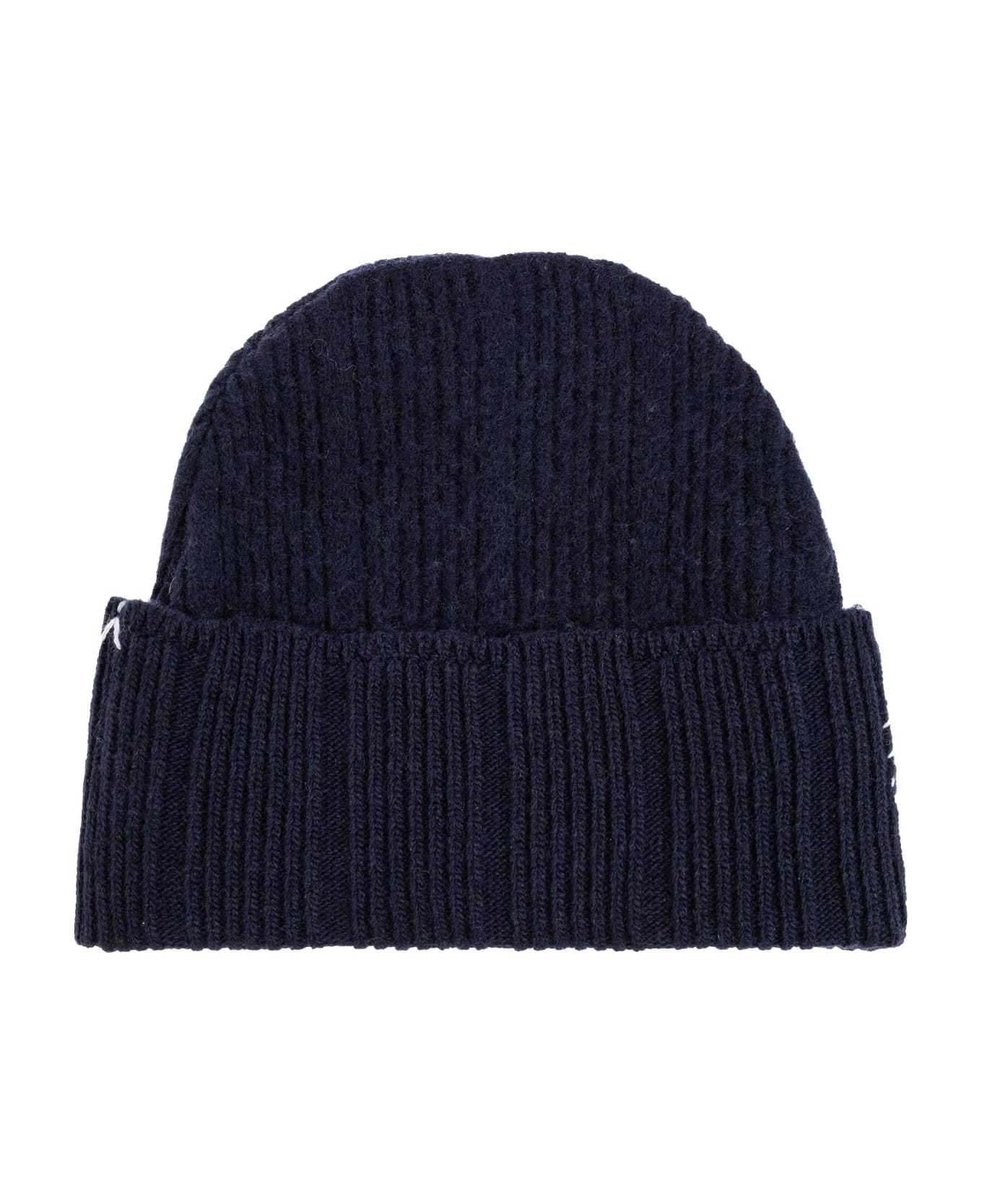 Marni Wool Beanie With Stitching - ULTRAMARINE
