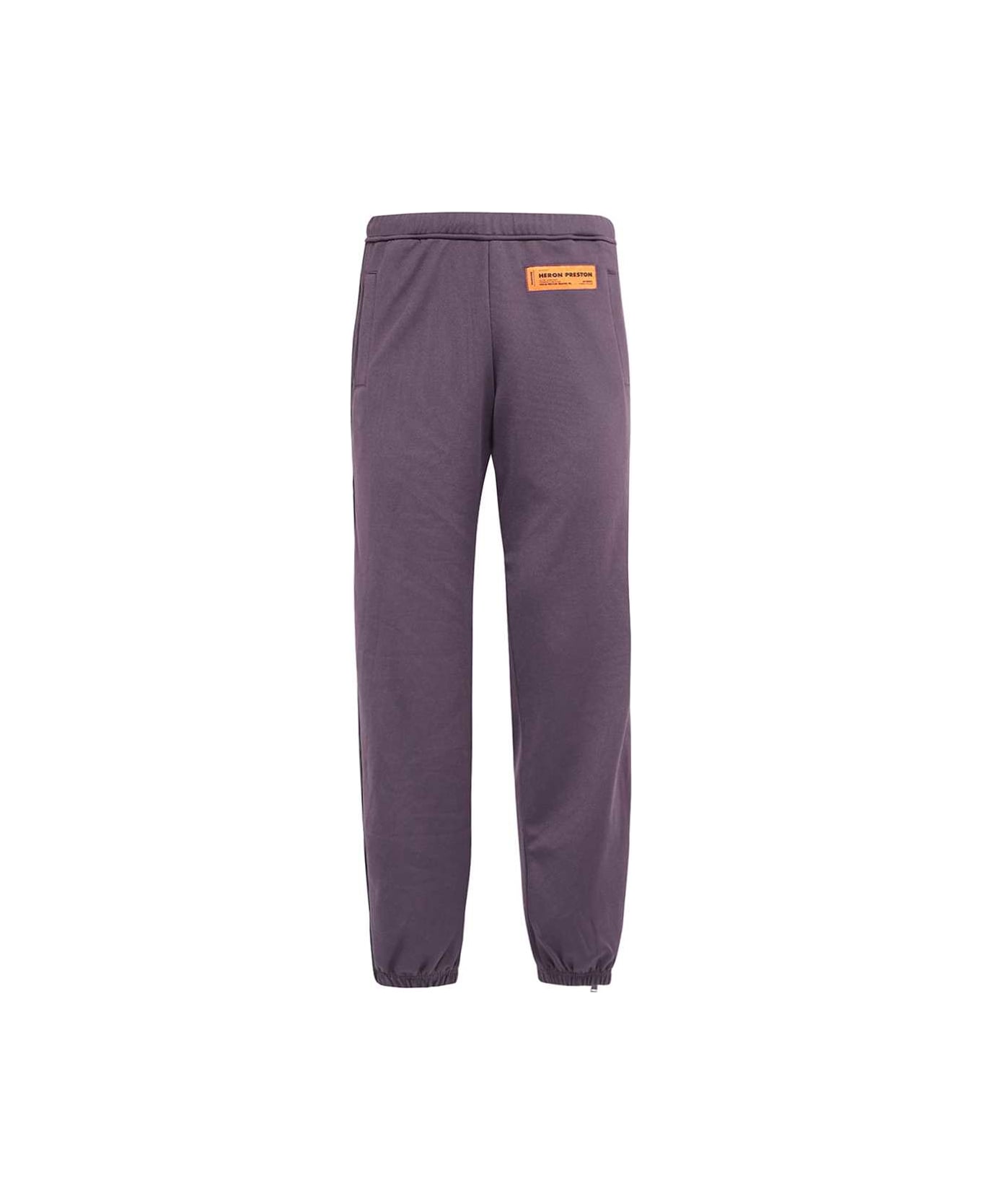 HERON PRESTON Contrast Side Stripes Trousers - purple