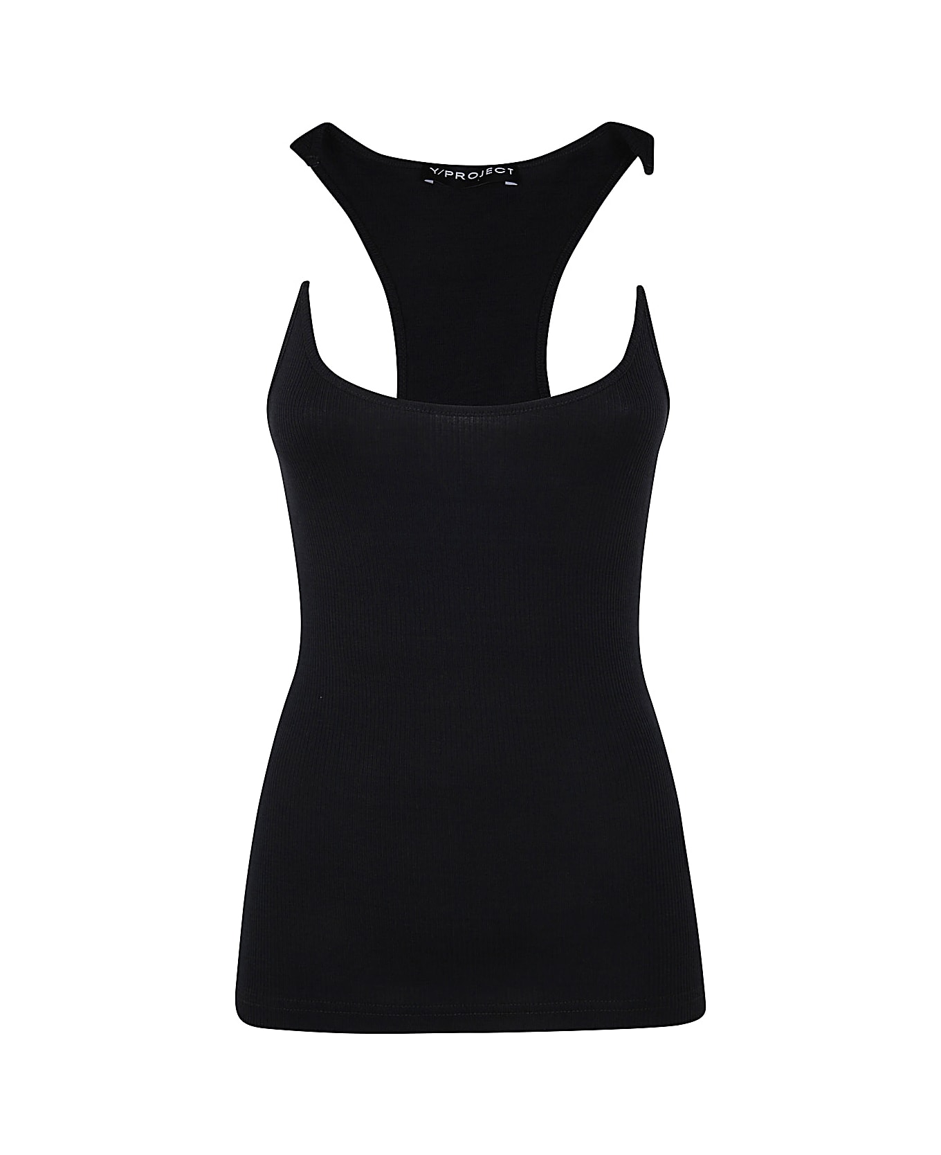 Y/Project Invisible Strap Tank Top - Vintage Black