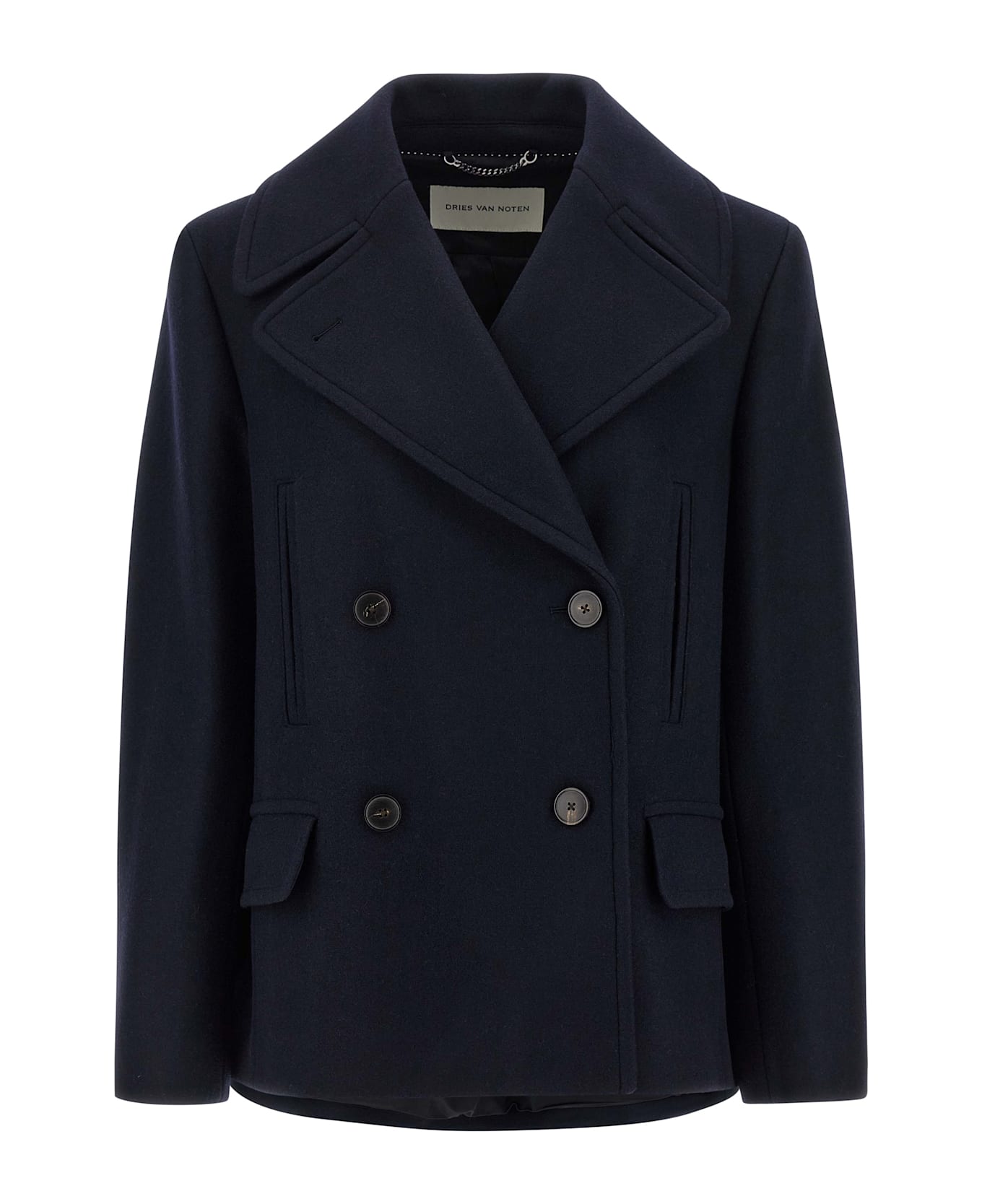 Dries Van Noten 
vafel
 Coat - Blue