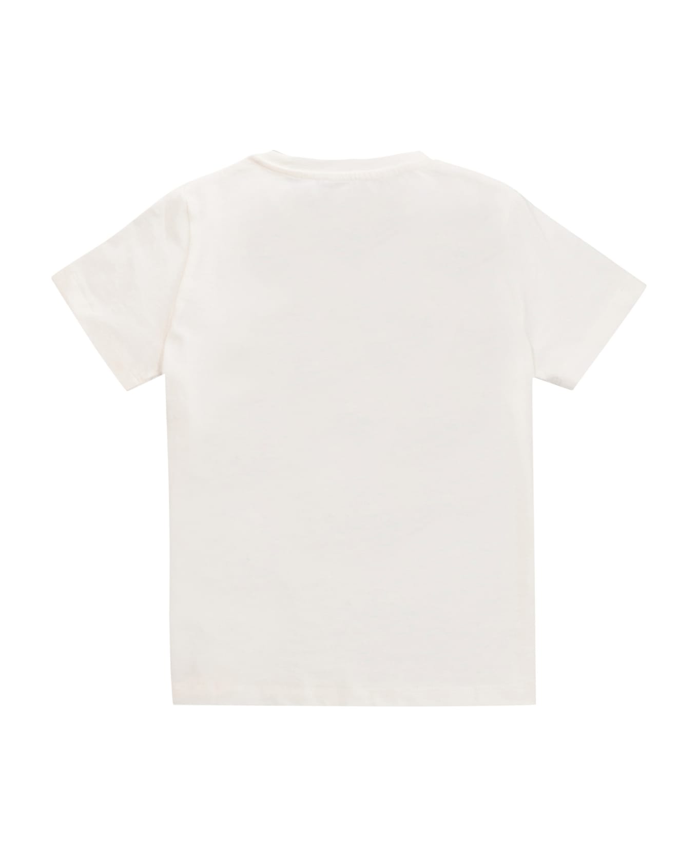 Young Versace Cotton Crew-neck T-shirt - White Tシャツ＆ポロシャツ