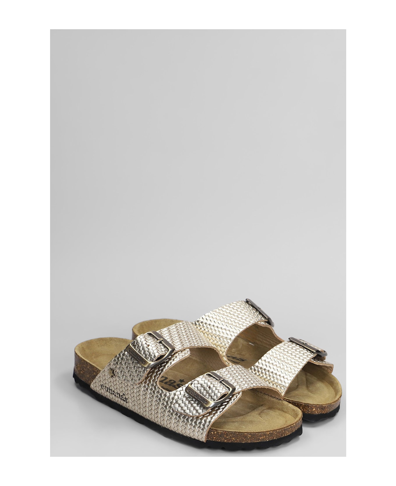 Cubanas Amalia Flats In Gold Leather - gold