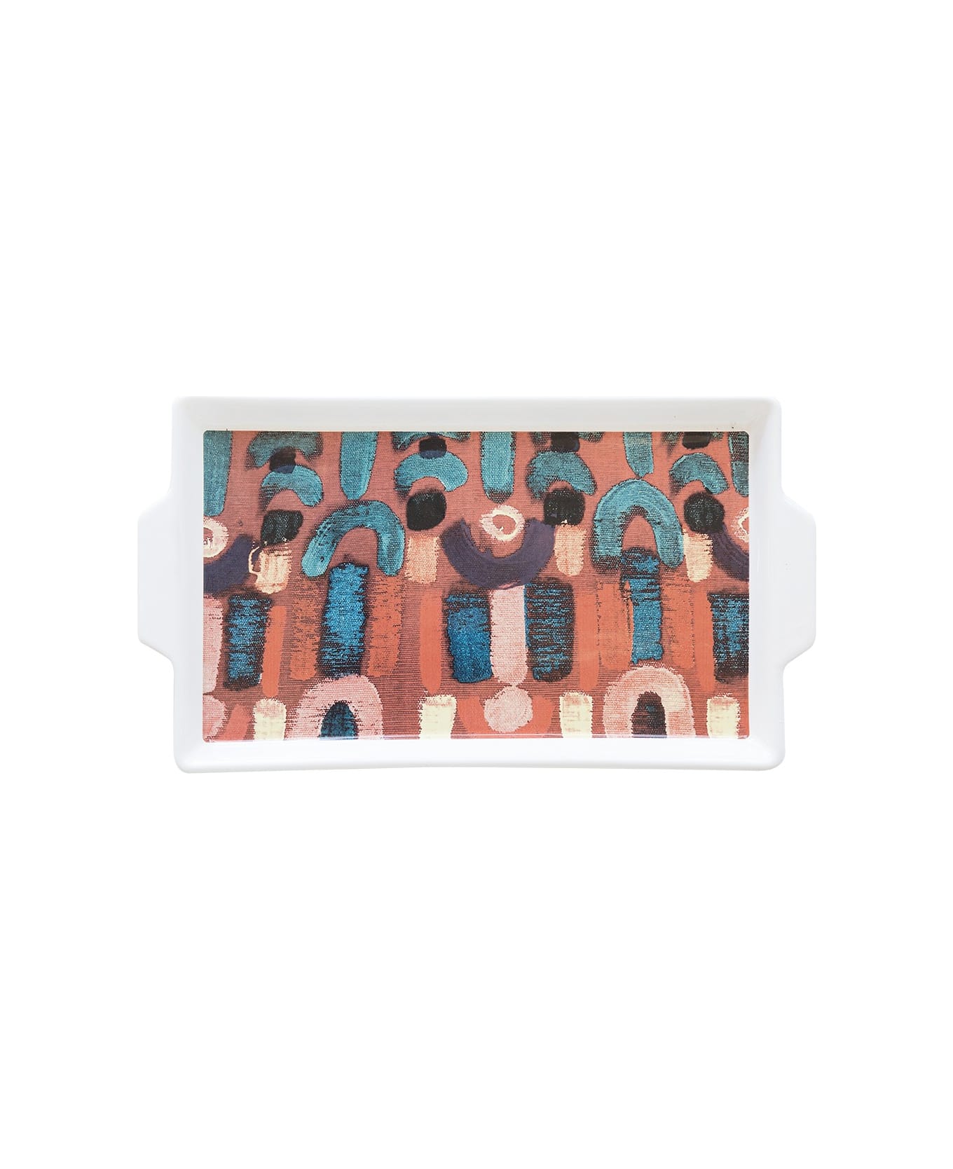 Le Botteghe su Gologone Plates Round Ceramic Colores 35x21,5 Cm - Red Fantasy