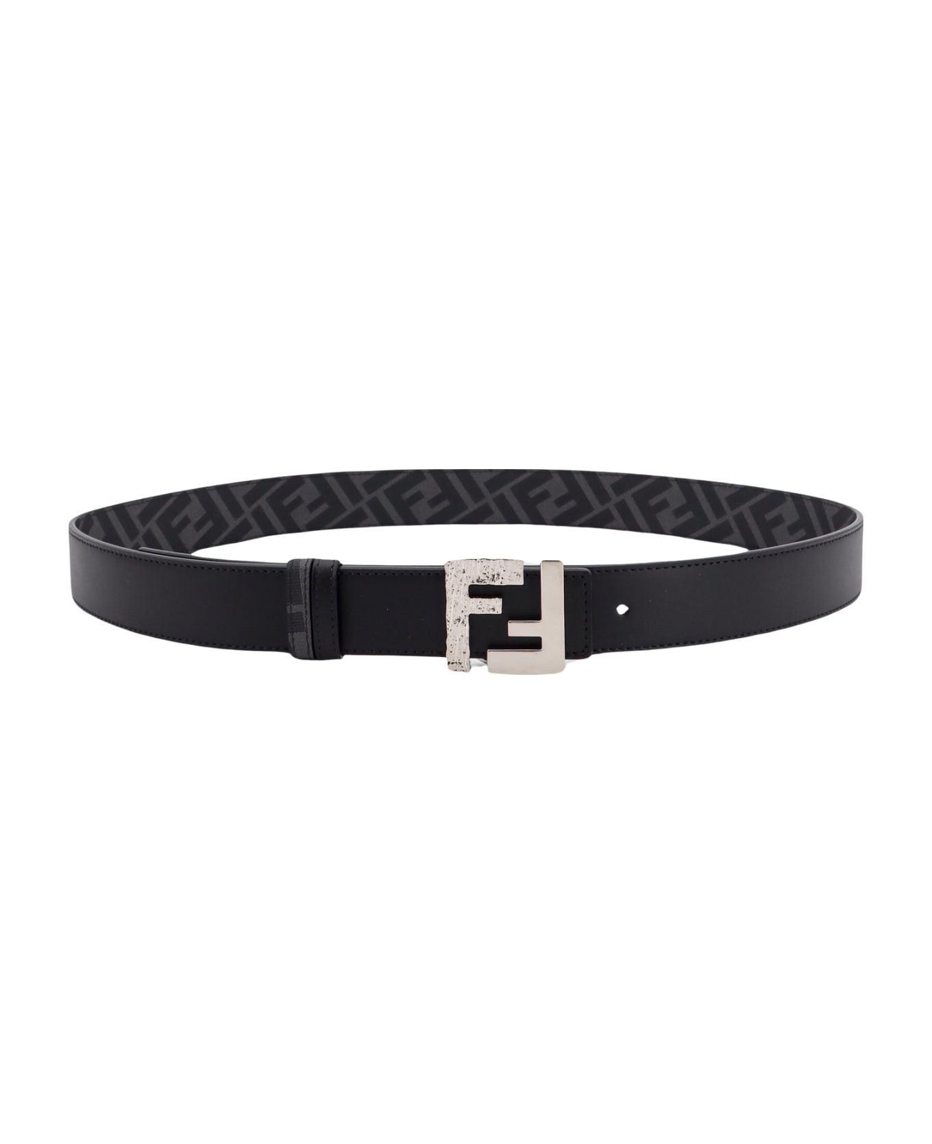 Fendi Squared Ff Belt - Black