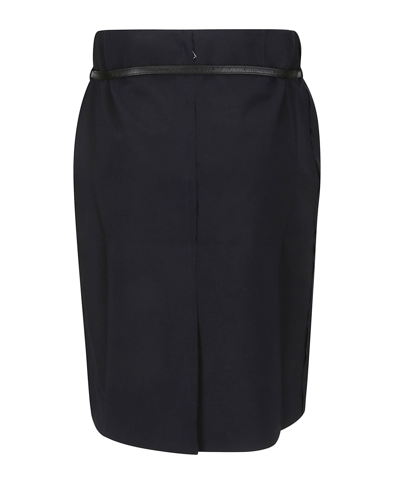 16arlington Delta Midi Skirt With Leather Belt - INK スカート