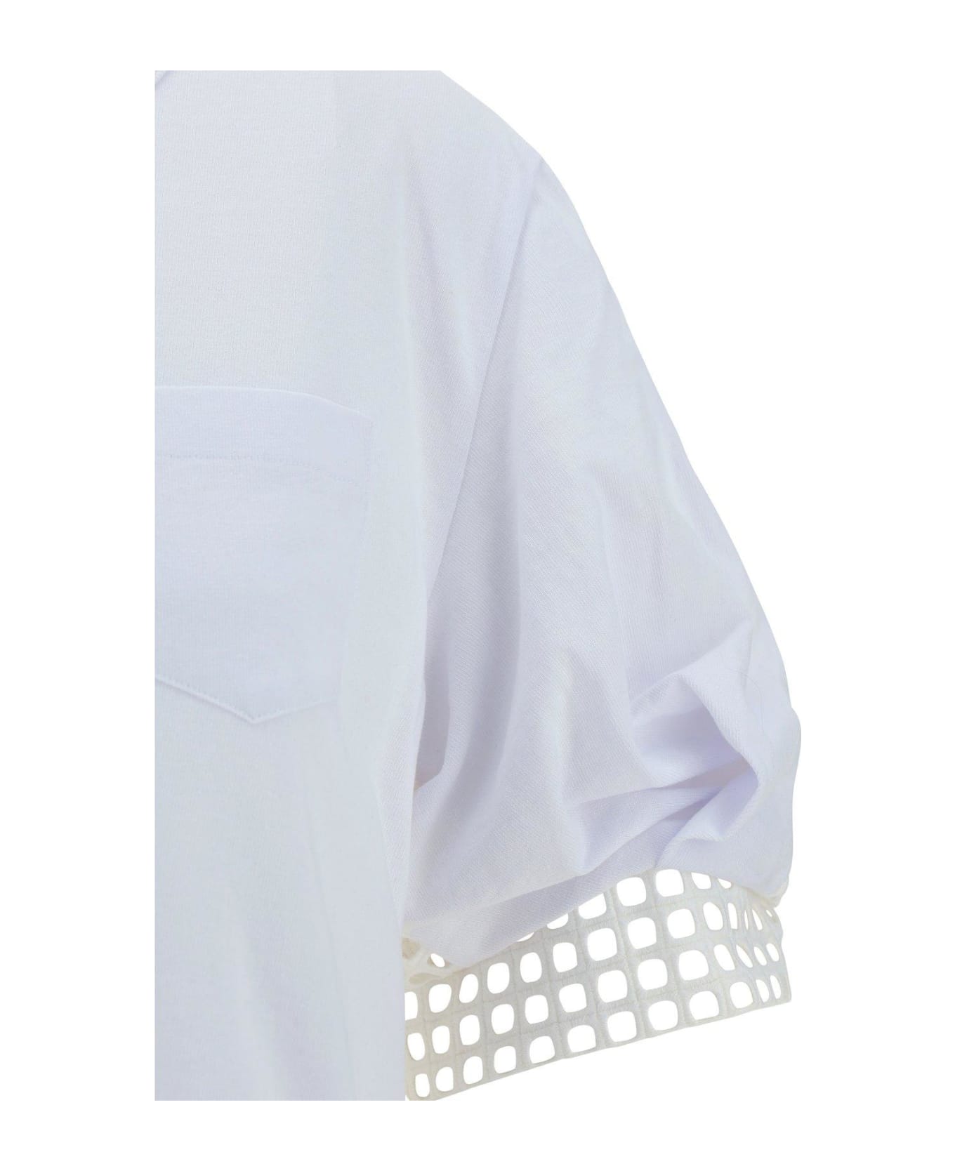 Sacai Saca Layered Crewneck T-shirt - WHITE