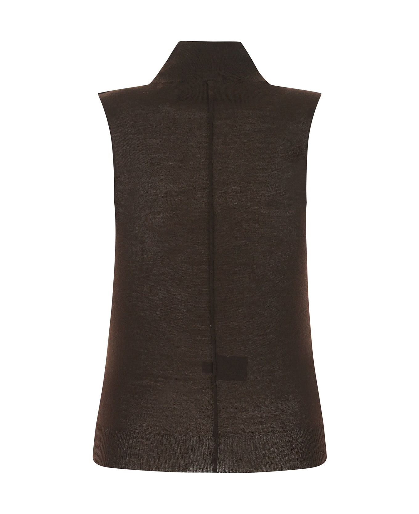 AMIRI Chocolate Cashmere Top - BROWN