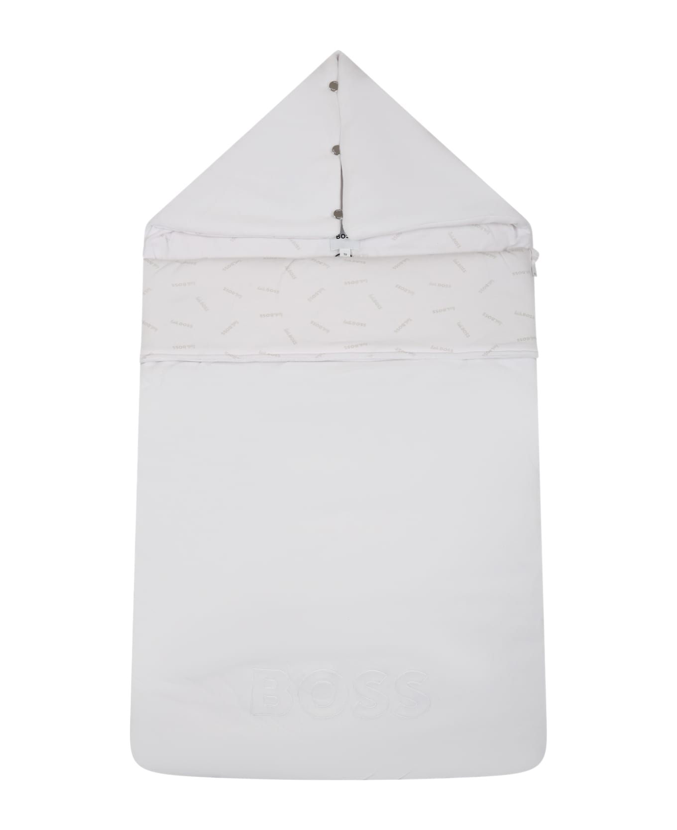 Hugo Boss White Sleeping Bag For Baby Boy With Logo - White アクセサリー＆ギフト