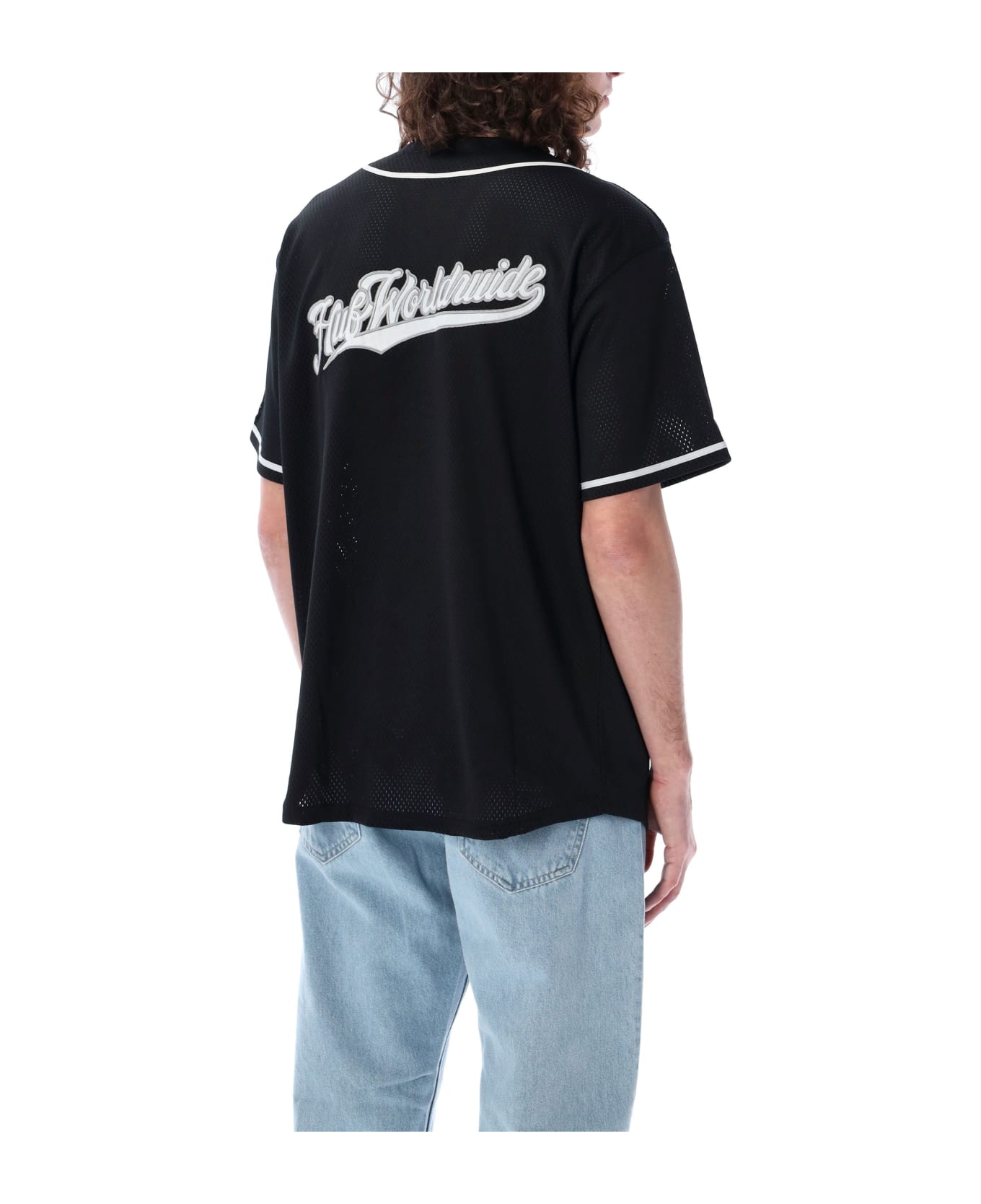 HUF Baseball Mesh Shirt - BLACK シャツ