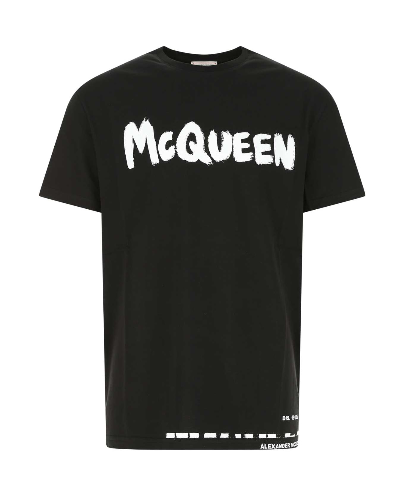 Alexander McQueen Black Cotton Oversize T-shirt - 0901