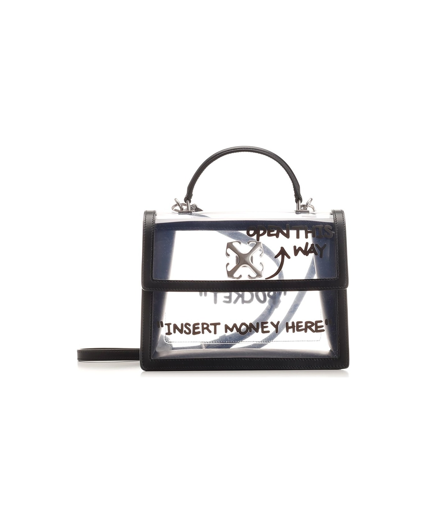 Off-White 'jitney 2.8' Pvc Handbag - Black