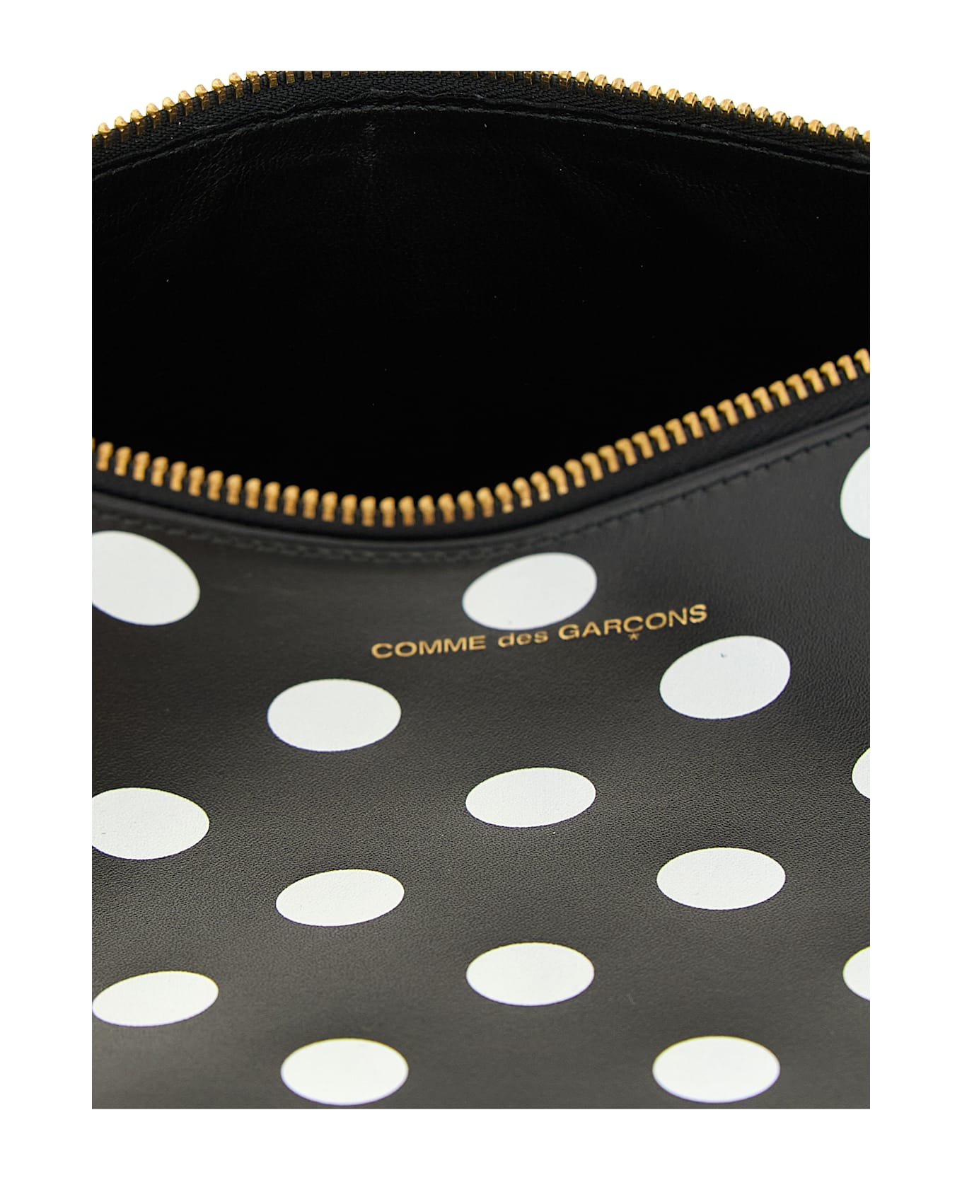 Comme des Garçons Wallet 
polka Dots Printed
 Wallet - White/Black