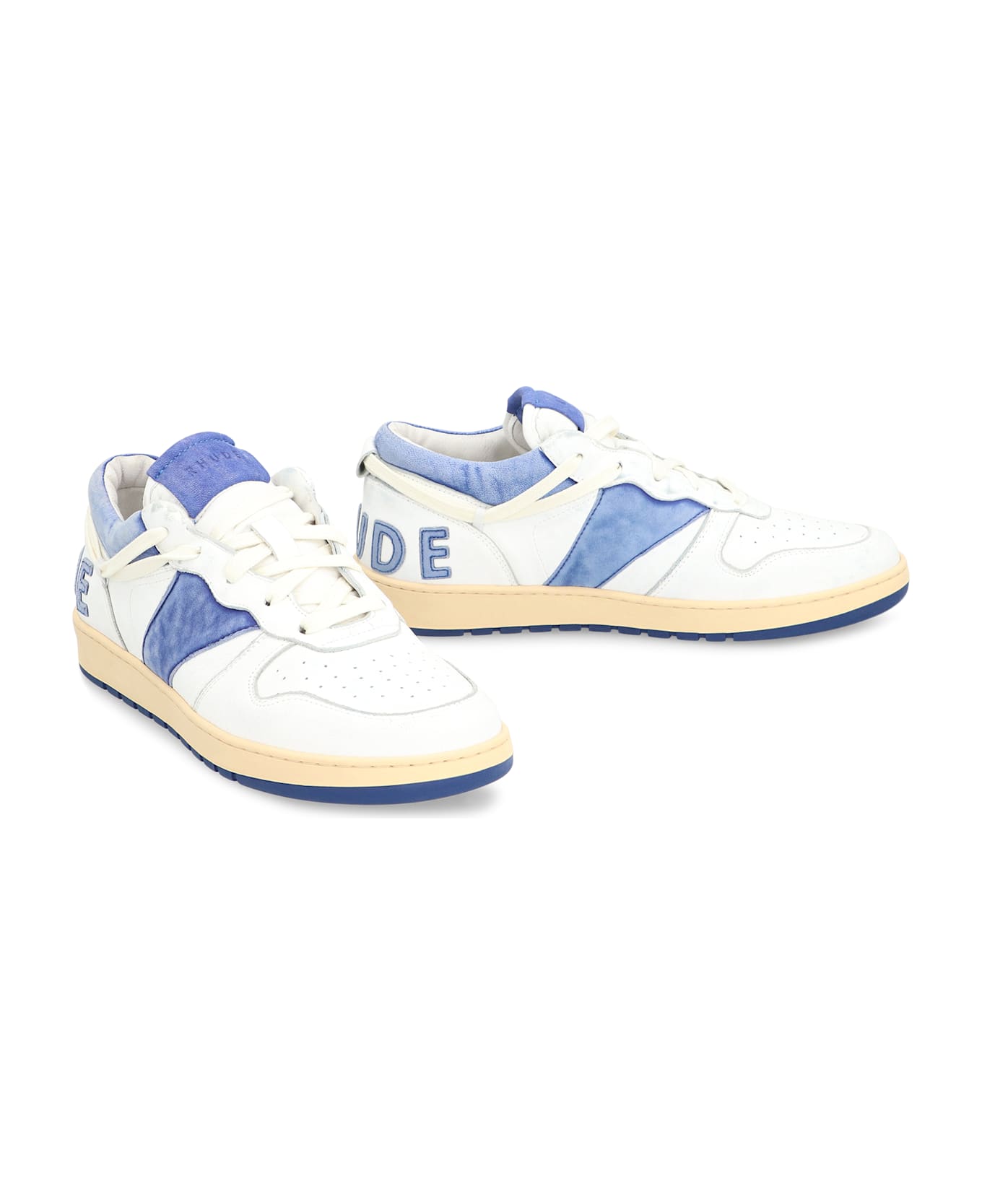 Rhude Rhecess Leather Low-top Sneakers - blue