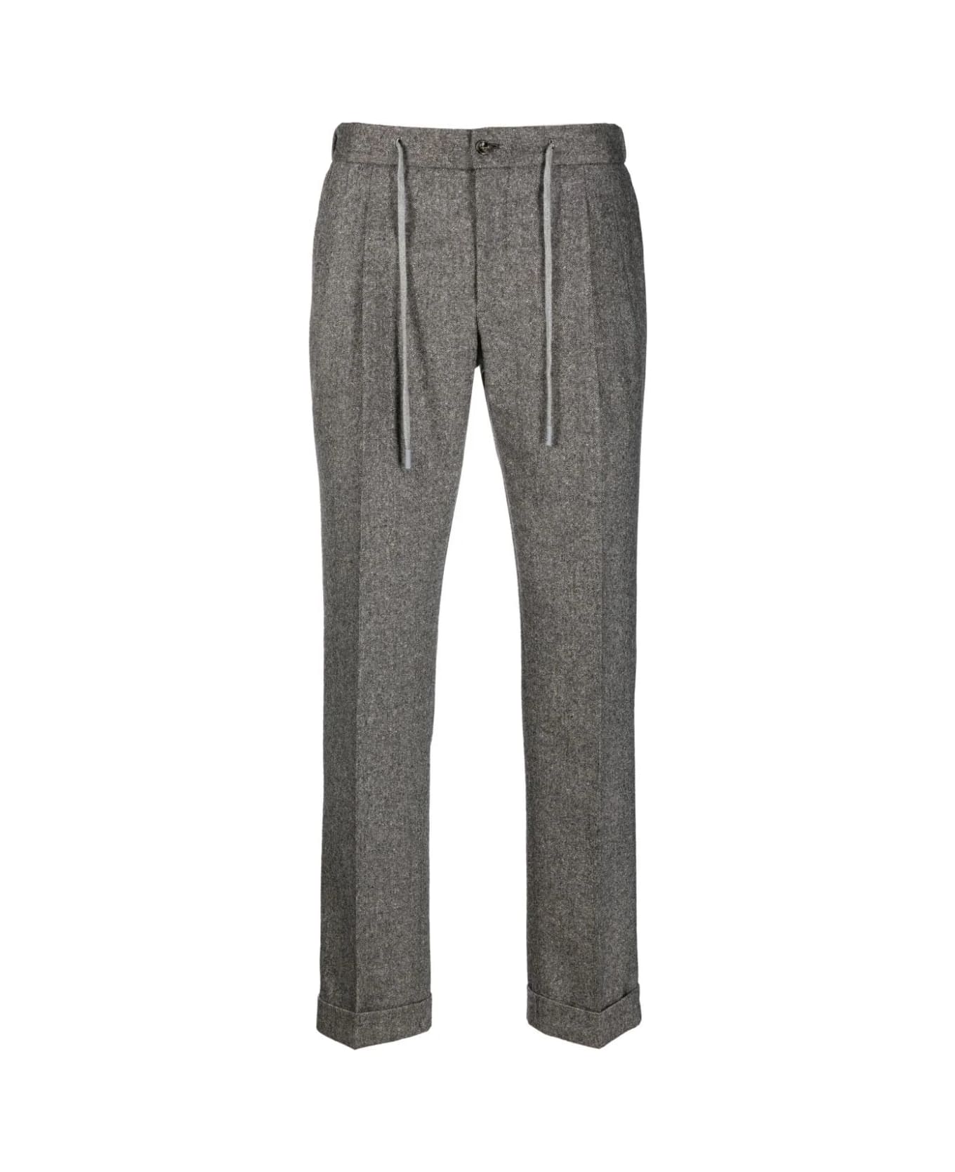 Barba Napoli Roma Coulisse Trousers - Tweed ボトムス