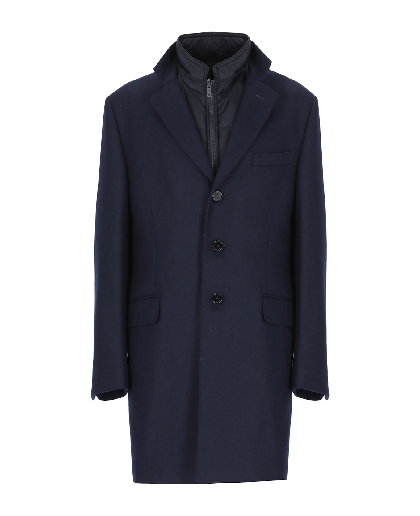 Fay Easy Db Coat - Blue