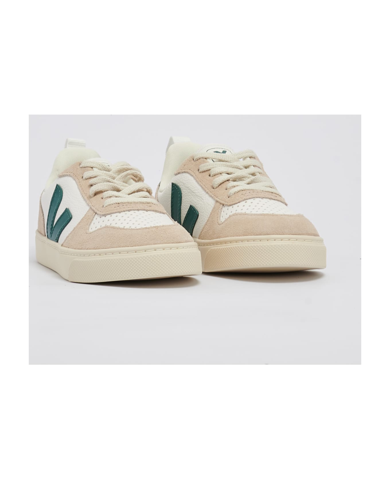 Veja V-10 Lacci Sneaker - BIANCO-VERDE