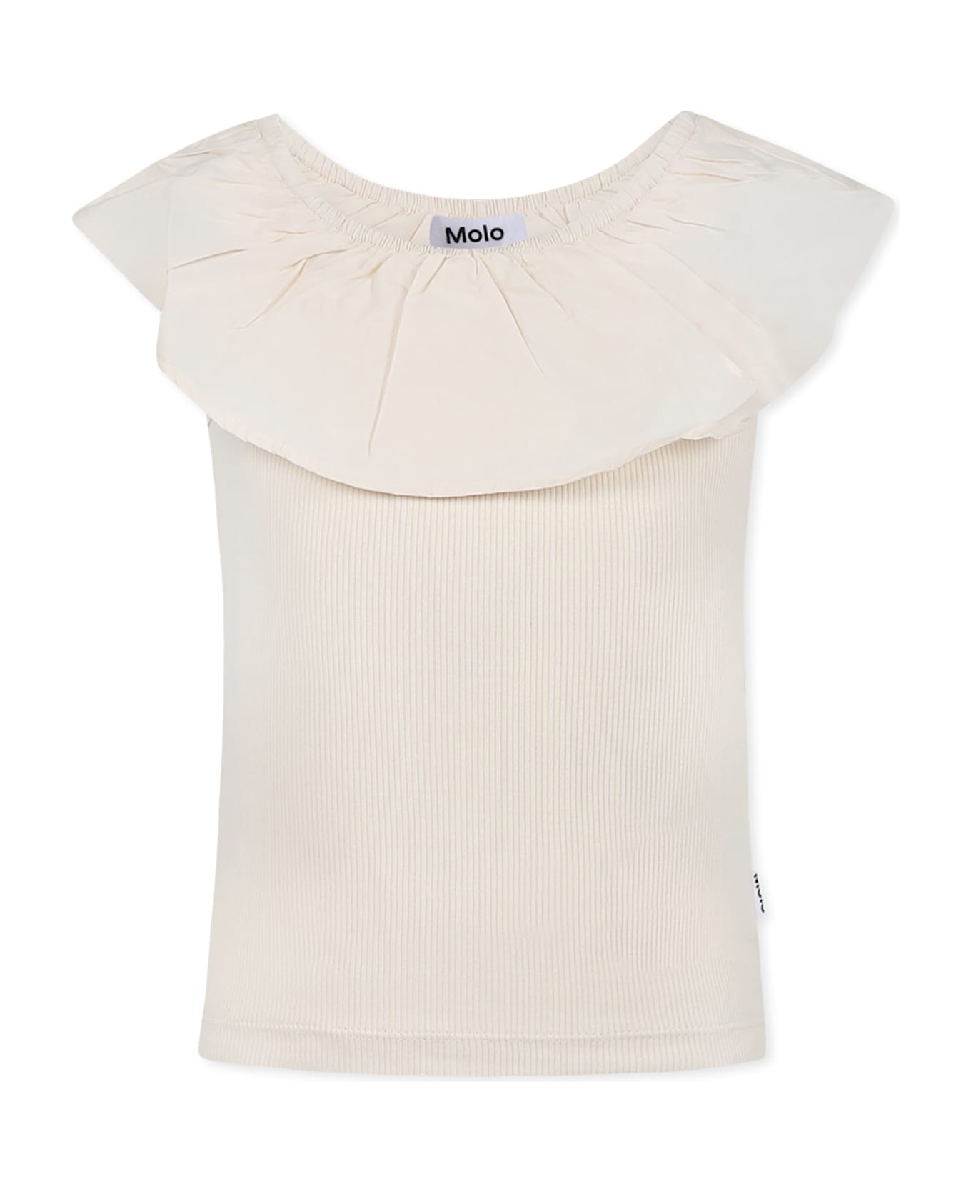 Molo Ivory Top For Girl - Ivory