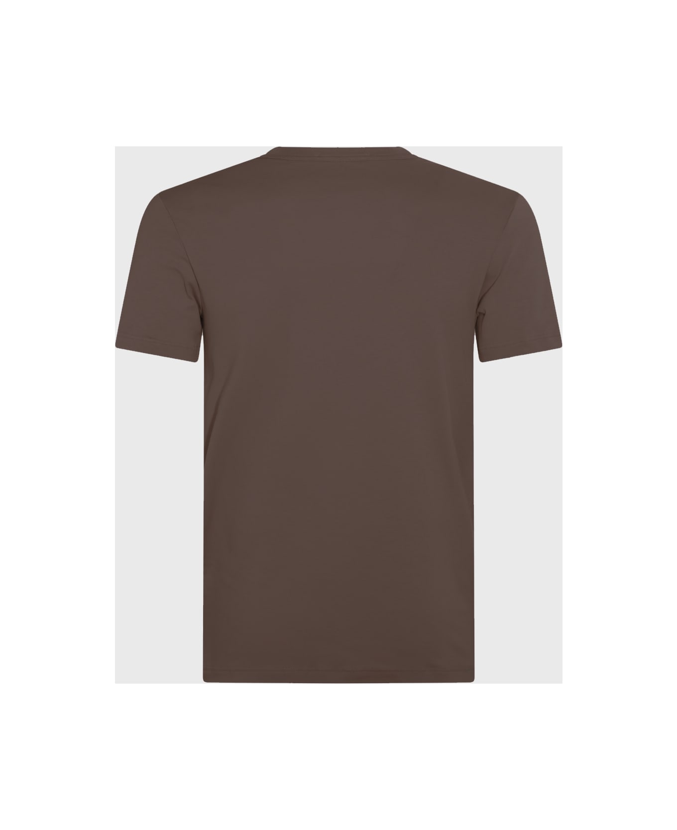 Tom Ford Brown Cotton Blend T-shirt - NUDE 8 シャツ