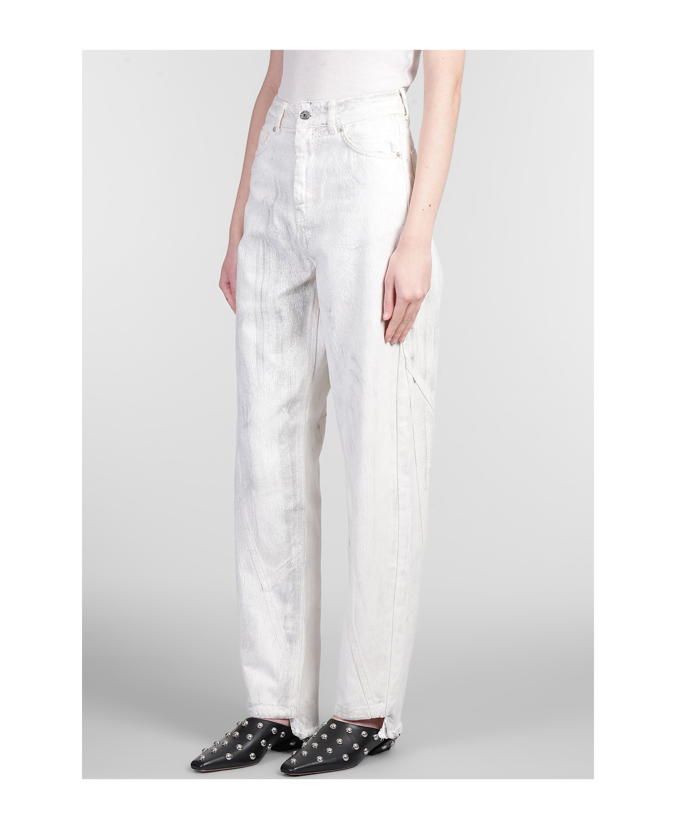 HALFBOY Jeans In White Denim - white