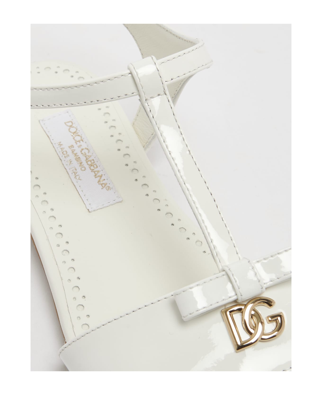 Dolce & Gabbana Leather Sandal - LATTE