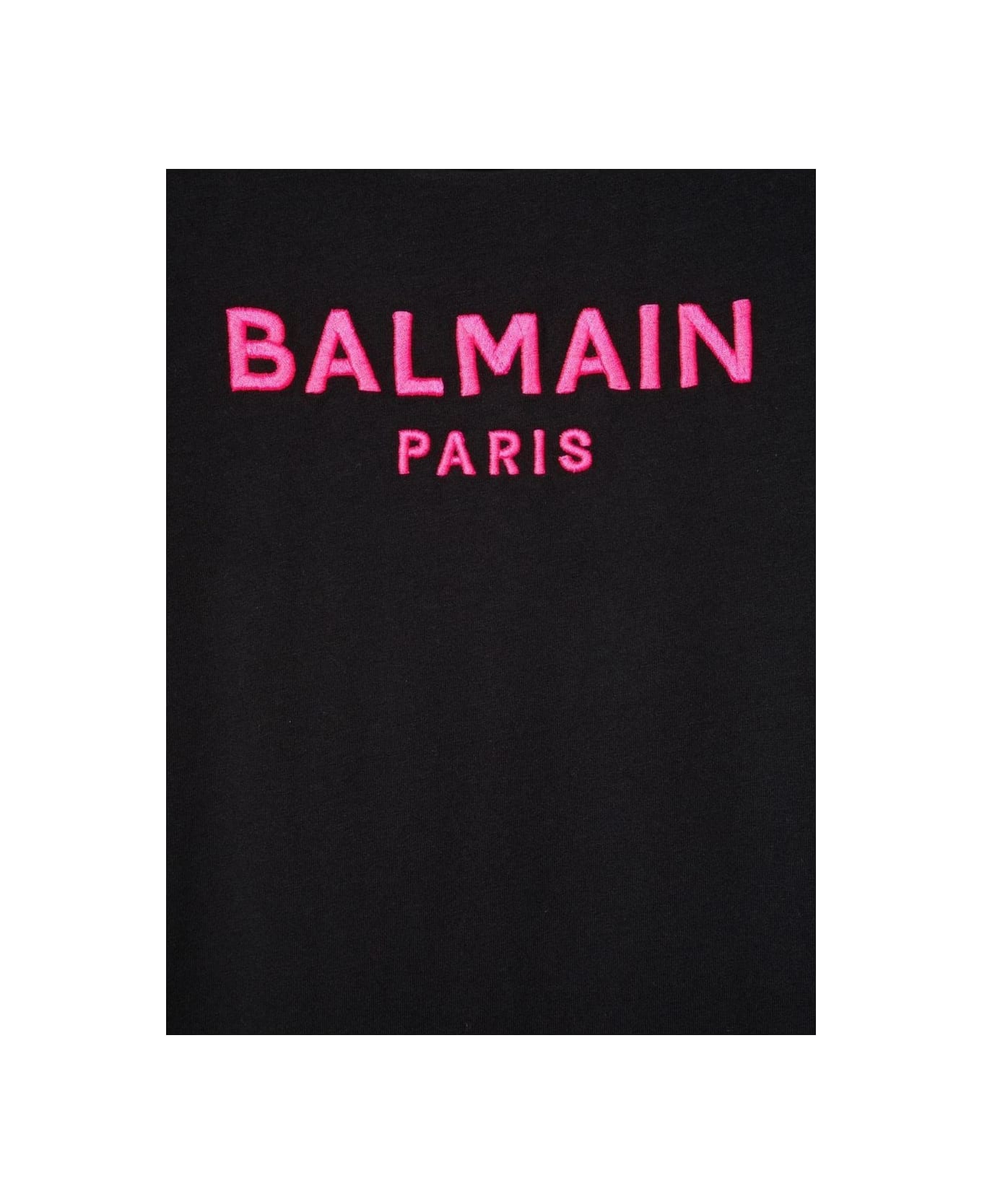 Balmain Dress With Logo - BLACK