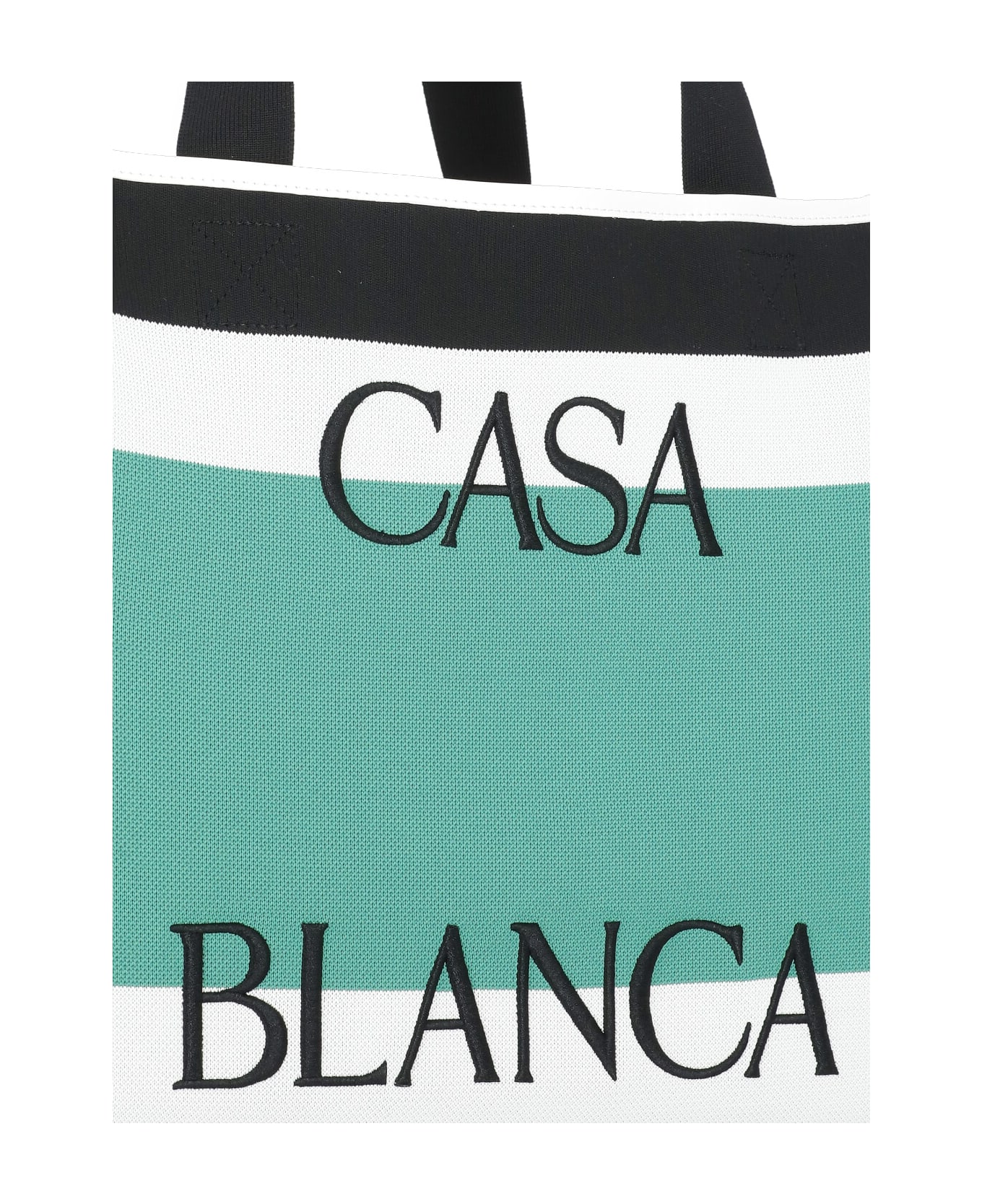 Casablanca Shopping Bag With Logo - White