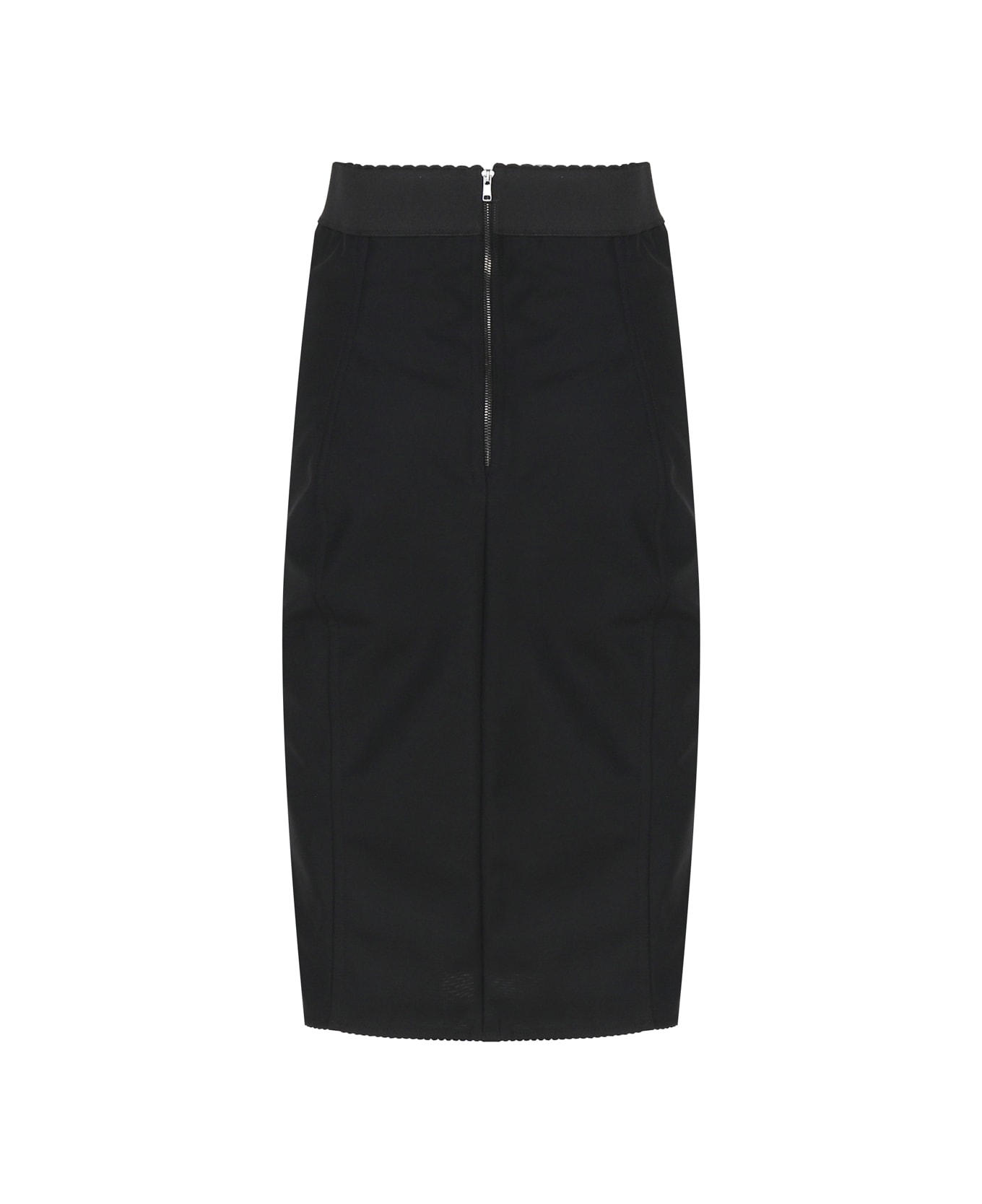 Dolce & Gabbana Lace Insert Skirt - Black