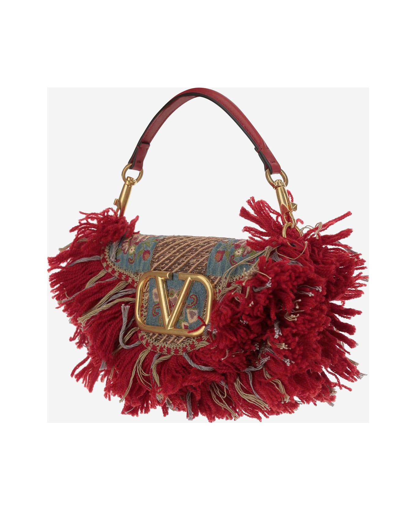 ☆送料関税込☆VALENTINO アイデンティティ ショルダーバッグ Valentino Garavani Locò Embroidered Logo Small Shoulder Bag