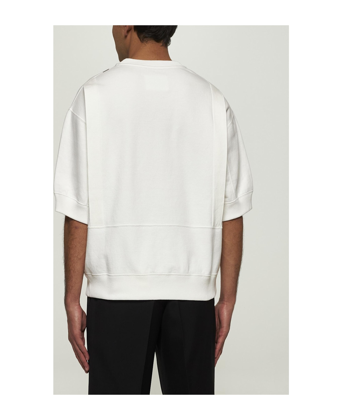 Jil Sander White Cotton Short-sleeved Sweatshirt - Optic White