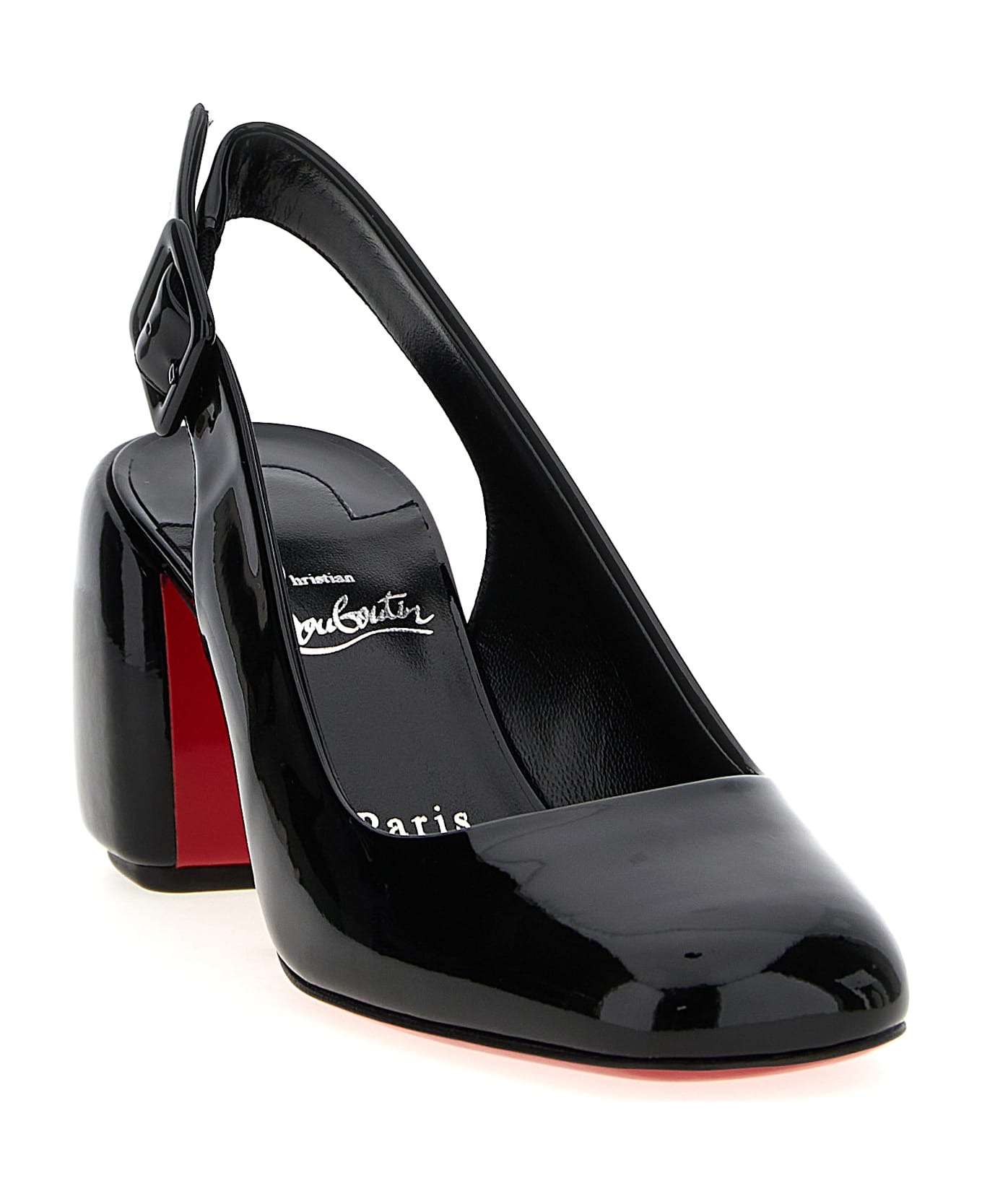 Christian Louboutin 'minny' Slingback - Black  