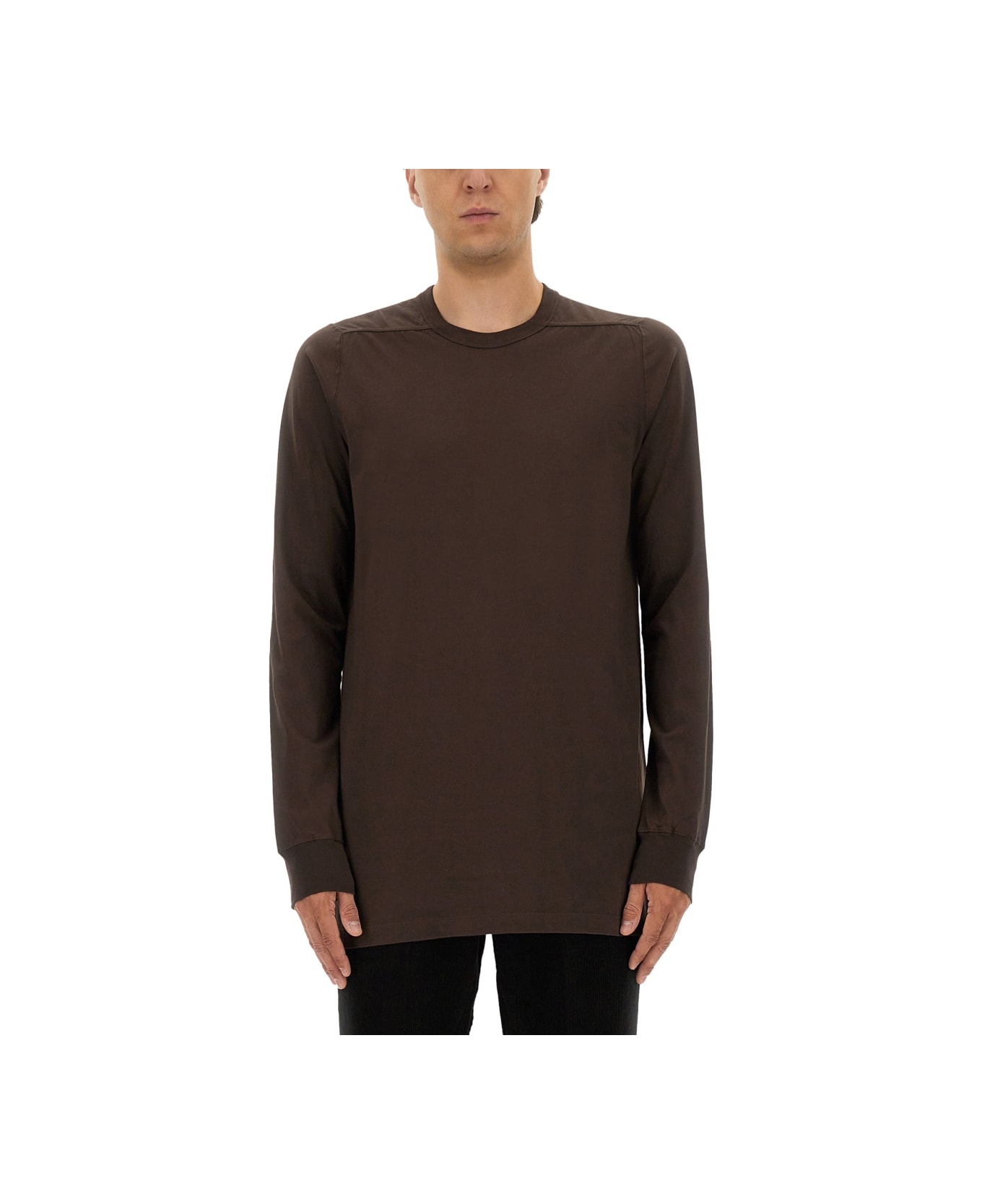 Rick Owens Long-sleeved T-shirt - BROWN