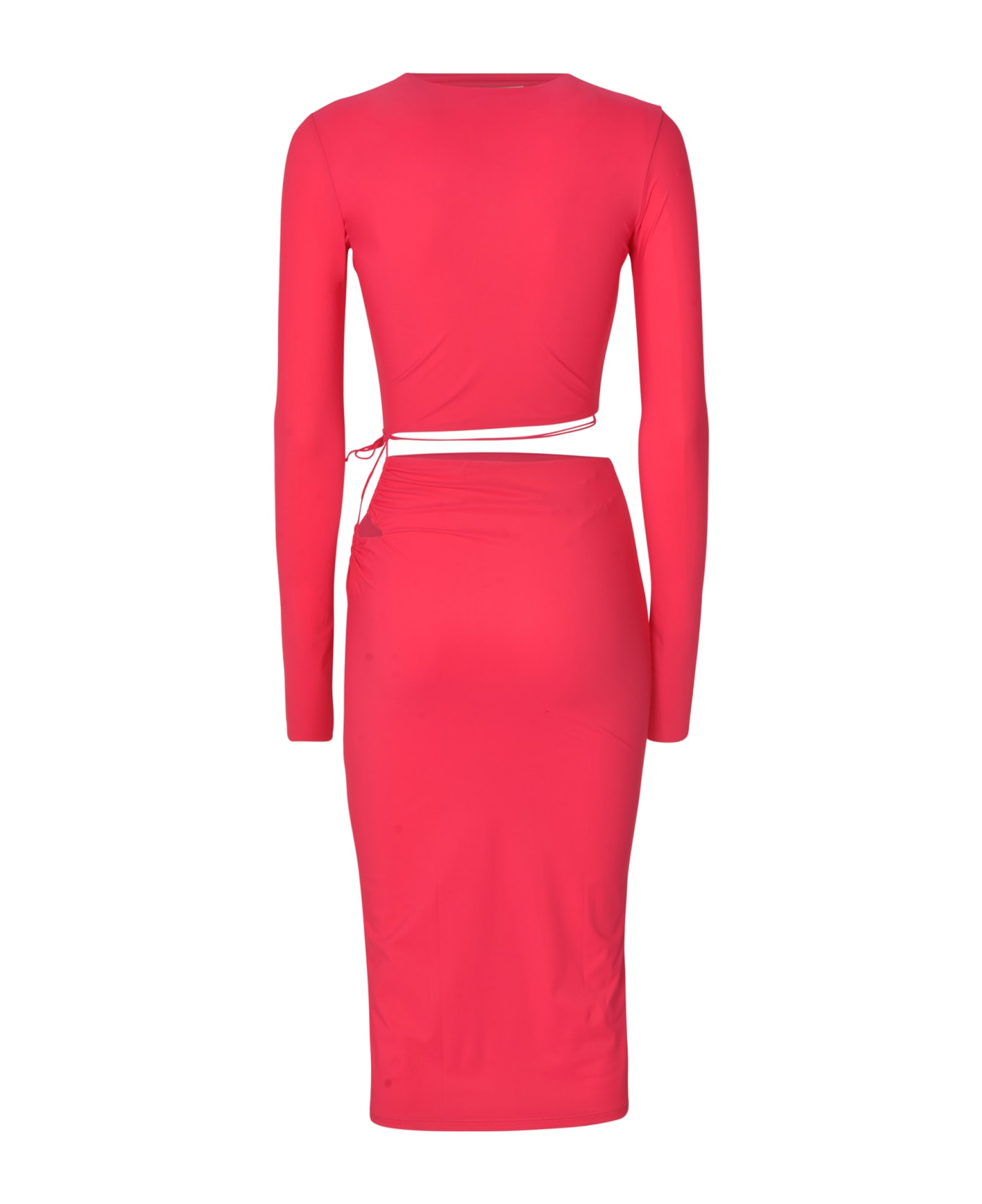 Amazuìn Fitted Waist Dress - Pink