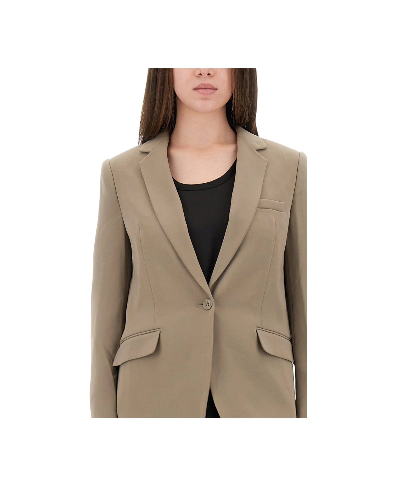Michael Kors Crepe Blazer - DOVE