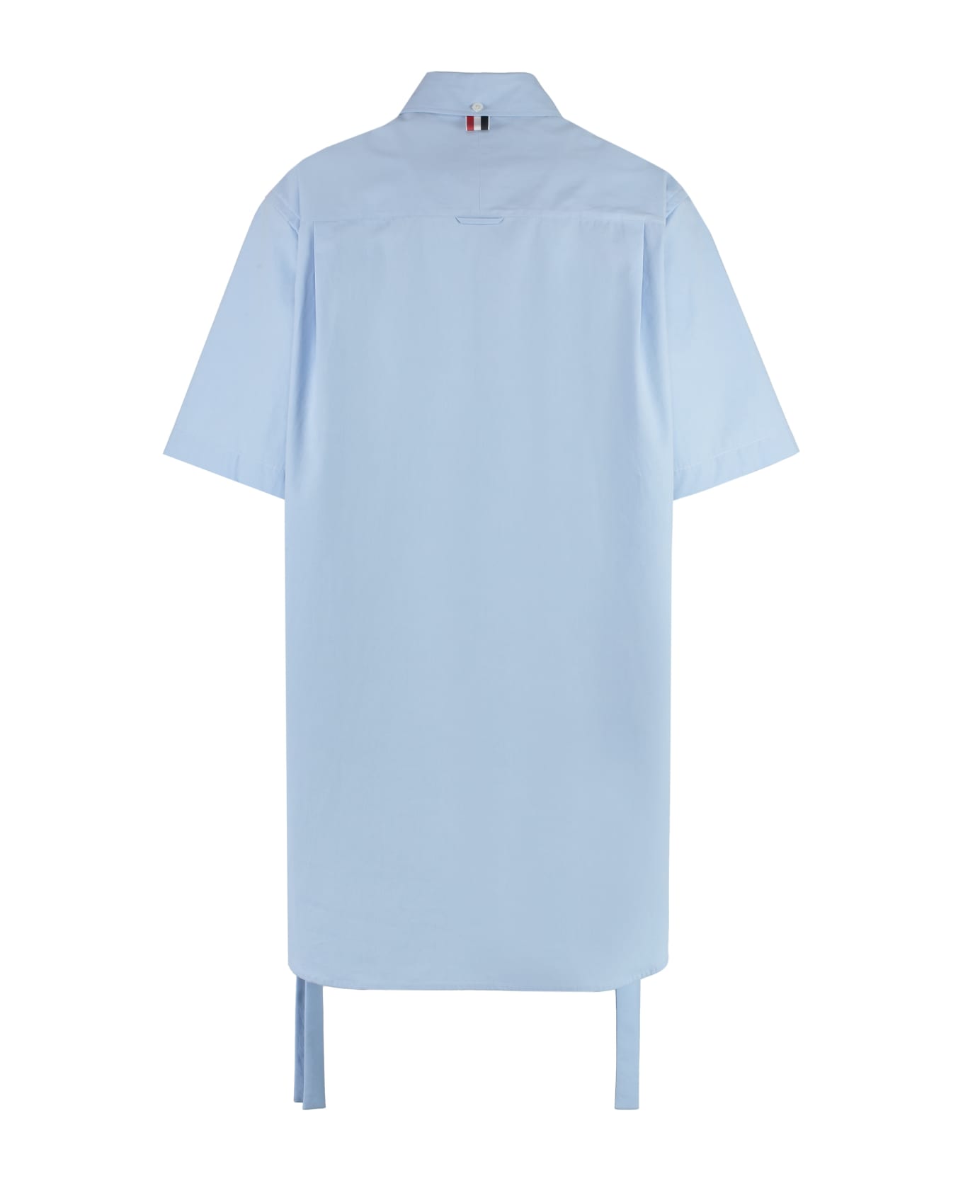 Thom Browne Cotton Shirtdress - Light Blue
