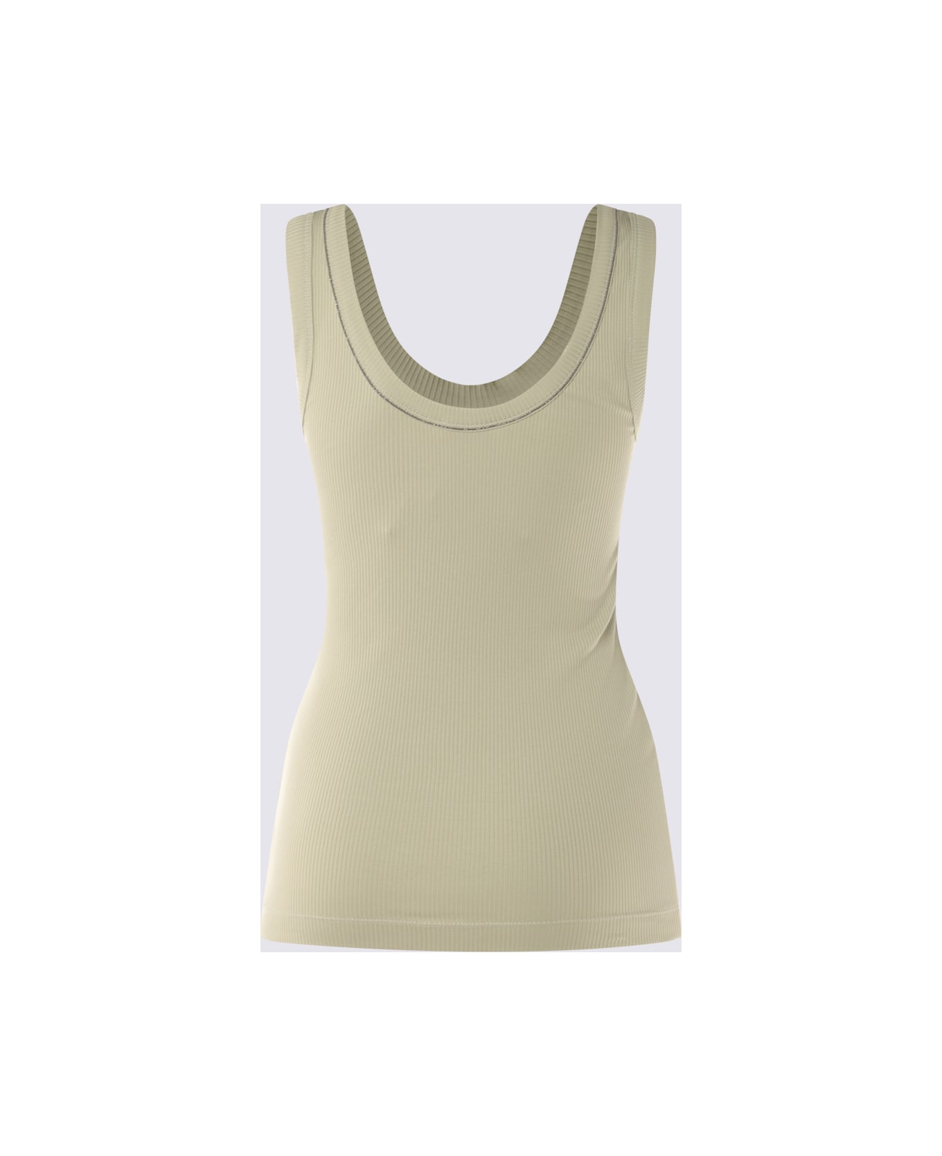 Brunello Cucinelli Green Cotton Top