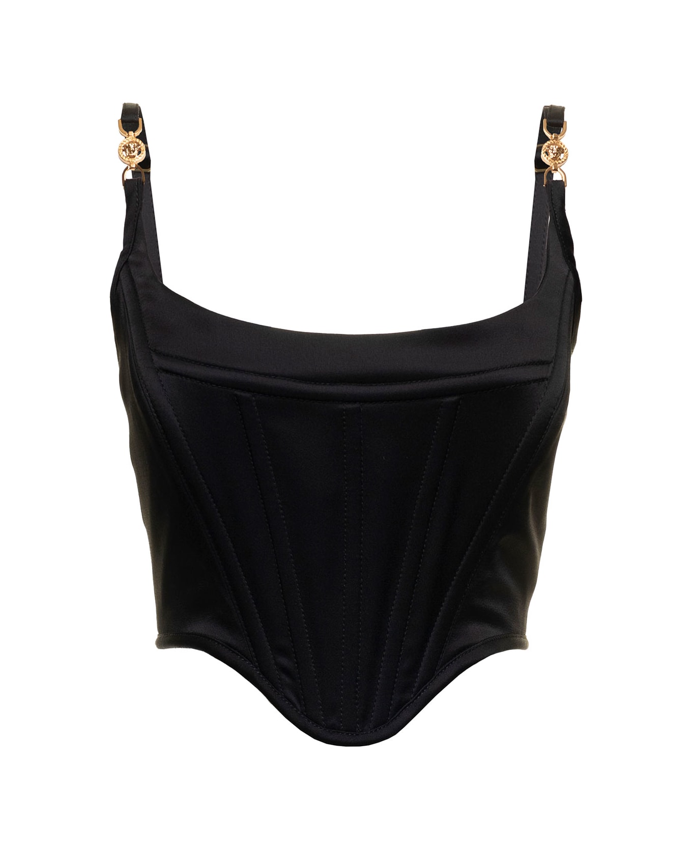 Versace Satin Top Look 52 - Black