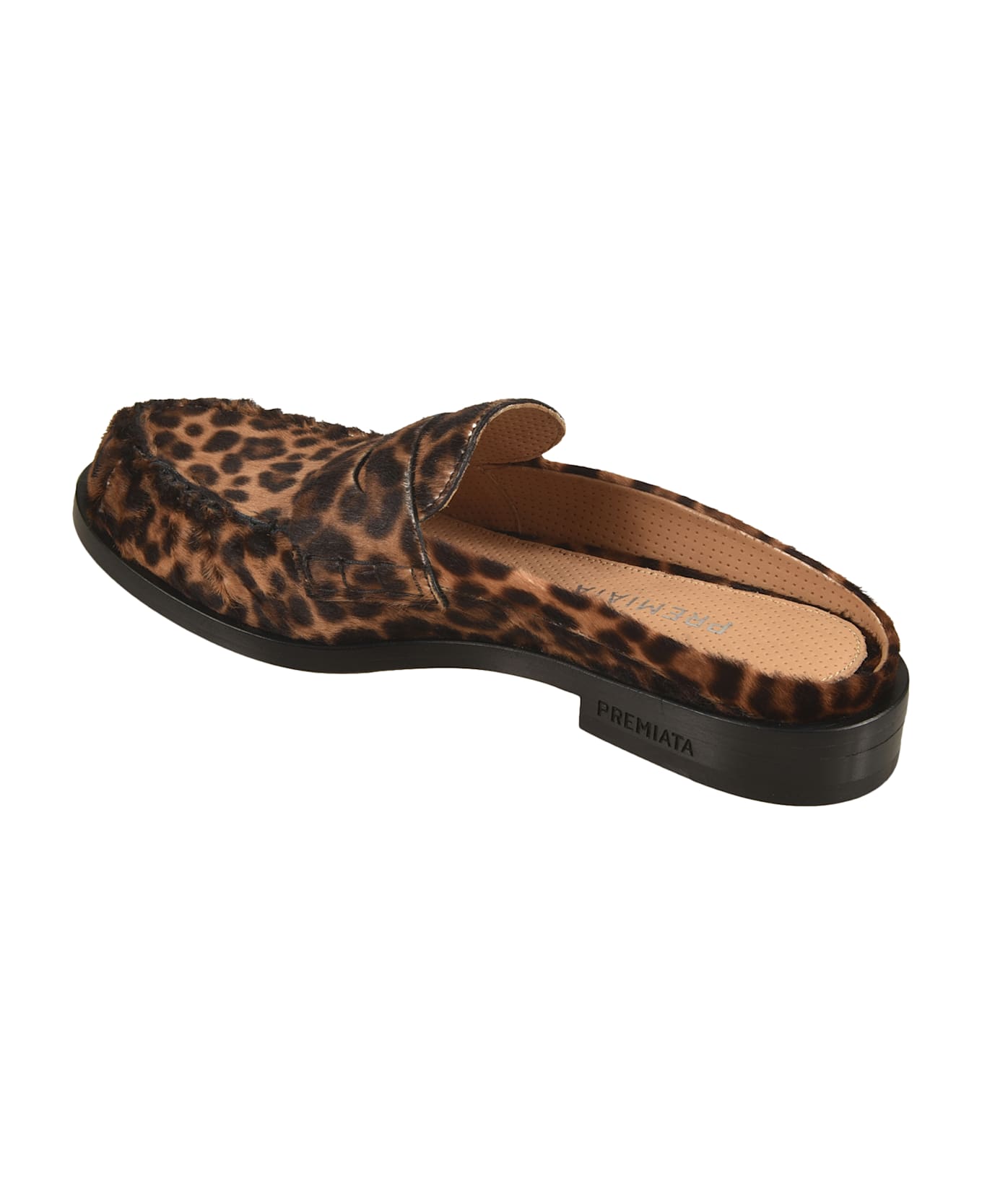 Premiata Fringe Leopard Print Mules - Fantasia