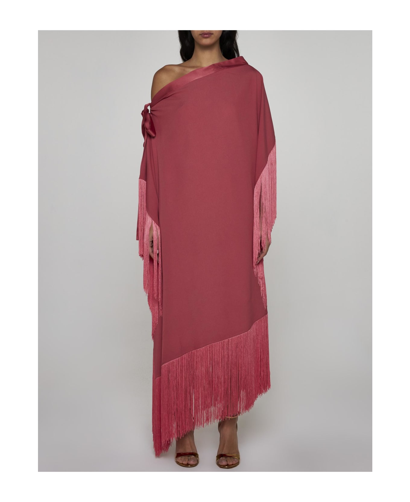Taller Marmo Aarons Viscose-blend Asymmetric Kaftan - Pink ワンピース＆ドレス