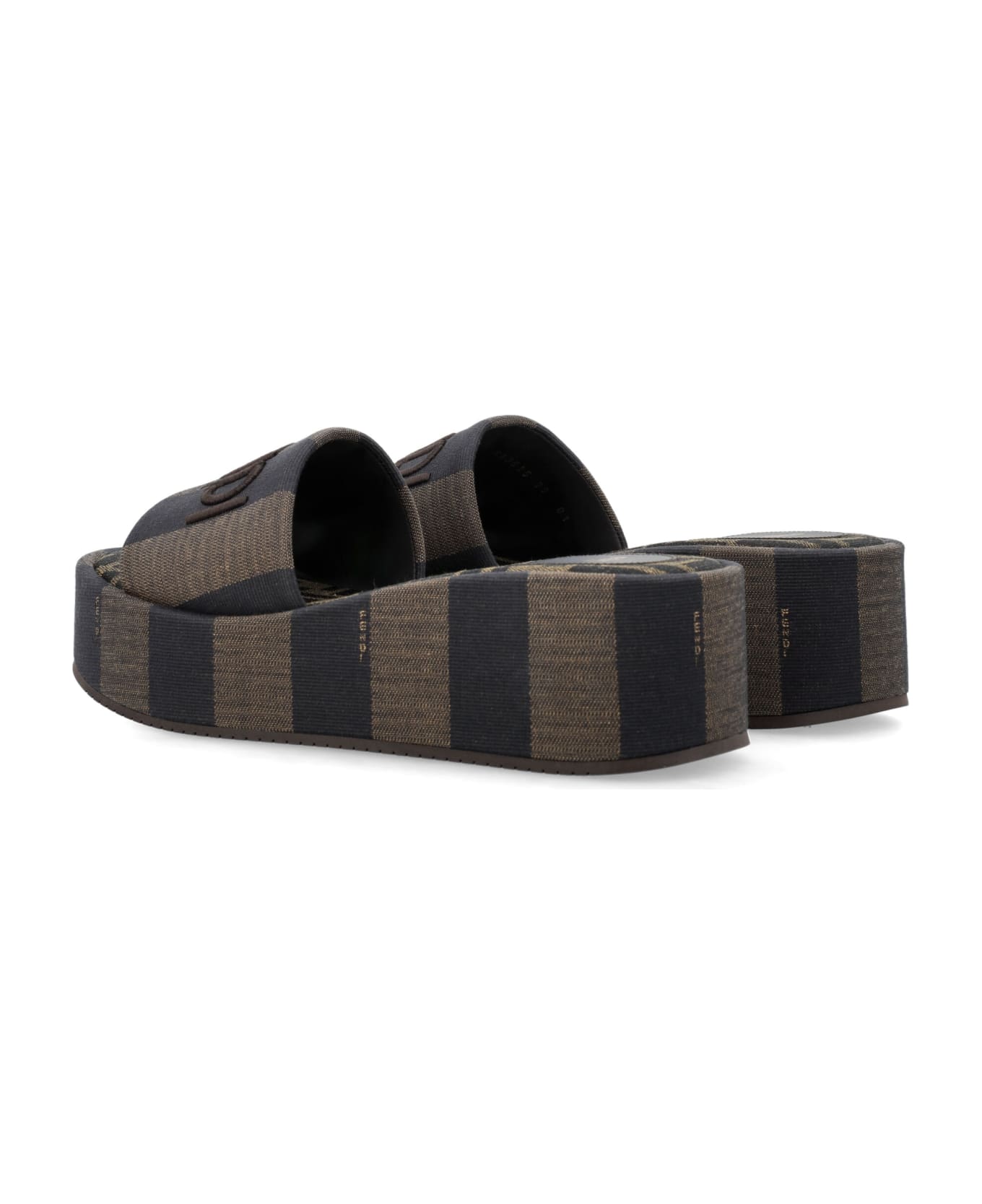 Fendi Sunshine Slide Jacquard - TABACCONEROMORO