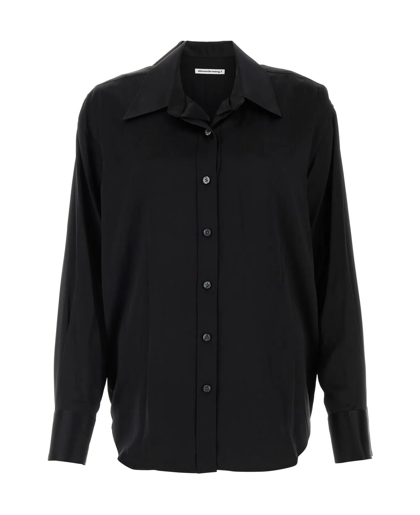 Alexander Wang Black Satin Shirt  - Black シャツ