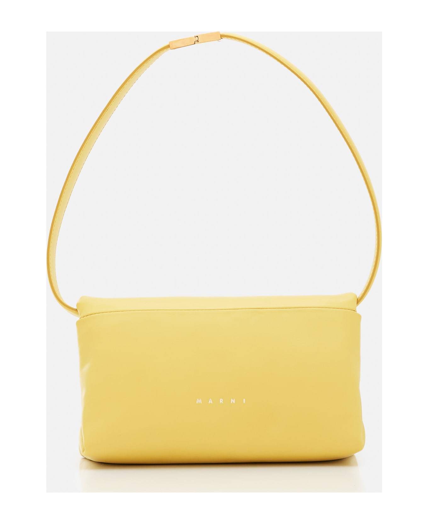 Marni Small Prisma Leather Shoulder Bag - Yellow